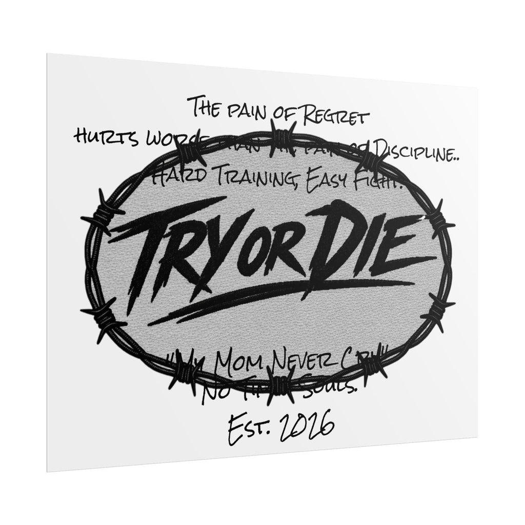 Try or Die Motivational Poster