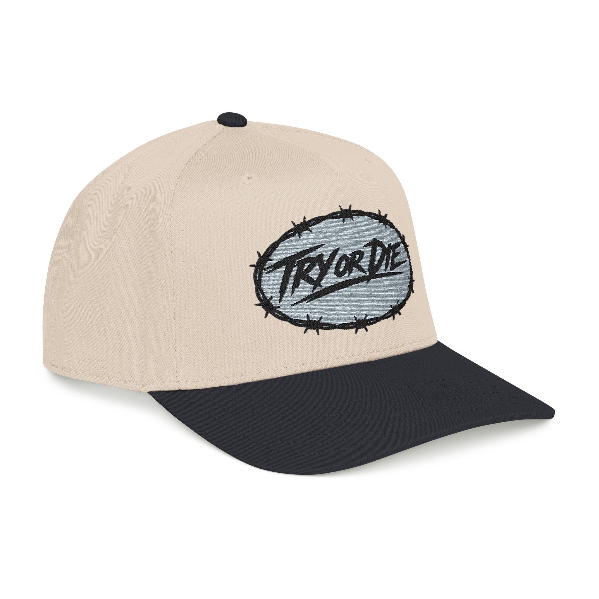 Vintage Embroidered Baseball Cap- Black