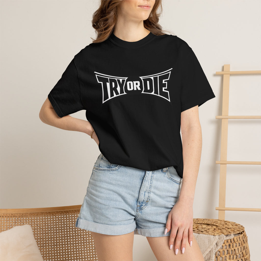 Try or Die Bold Retro Logo Tee