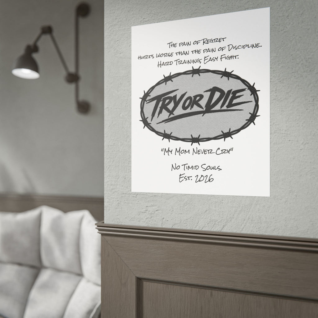 Try or Die Motivational Poster