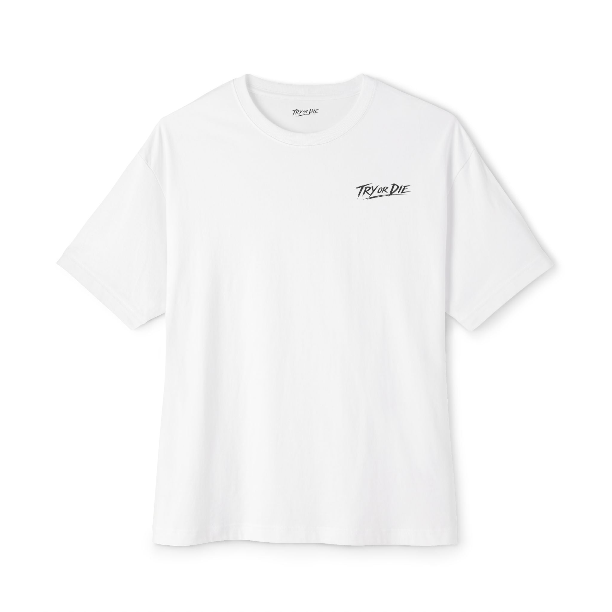 Oversized Graphic T-Shirt - 'Try or Die'