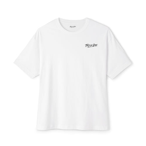 Oversized Graphic T-Shirt - 'Try or Die'