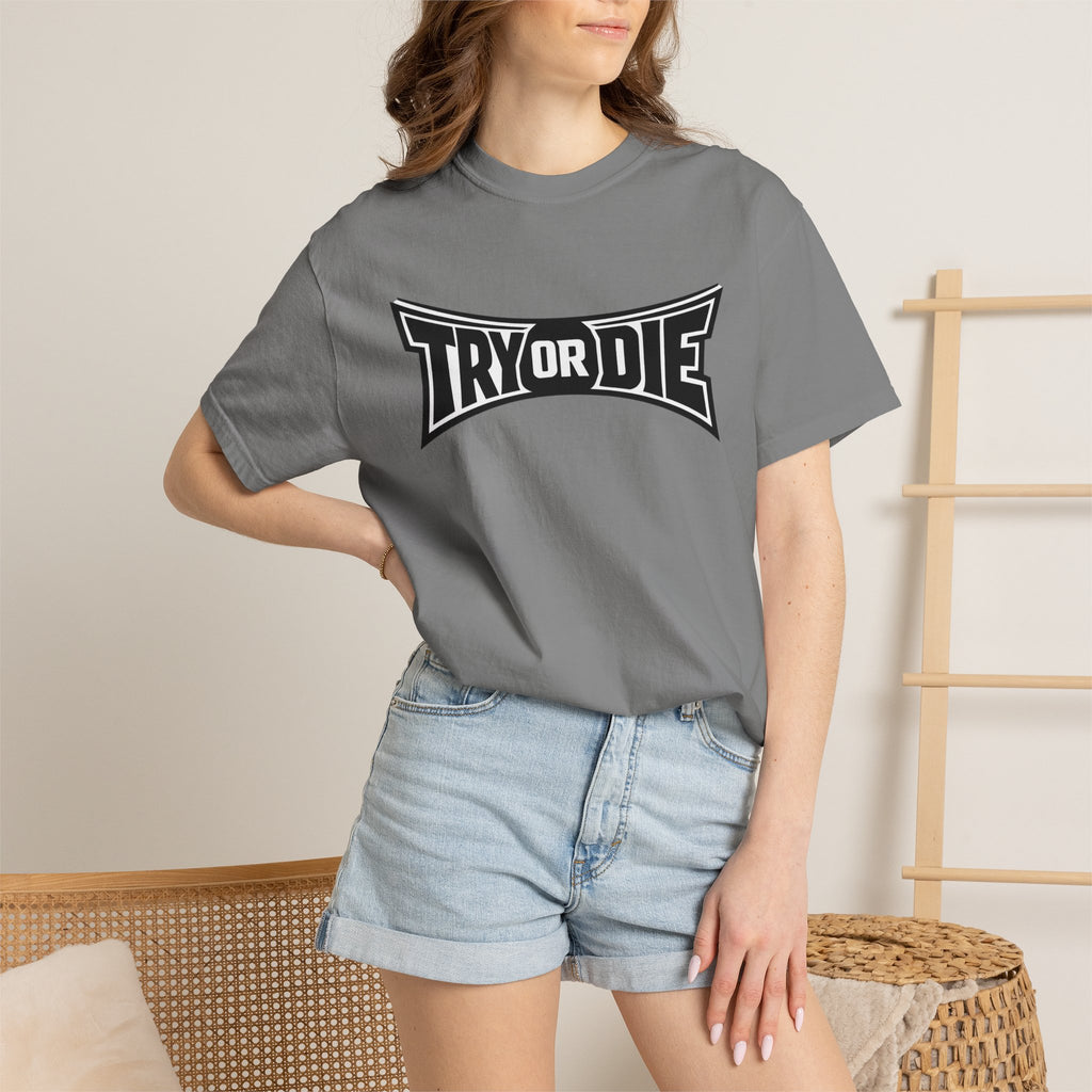 Try or Die Bold Retro Logo Tee