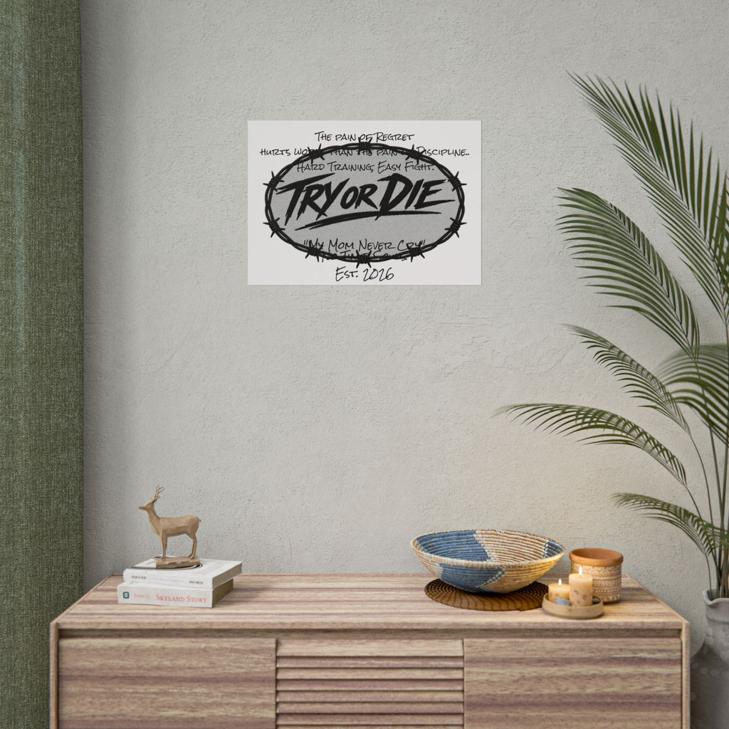 Try or Die Motivational Poster