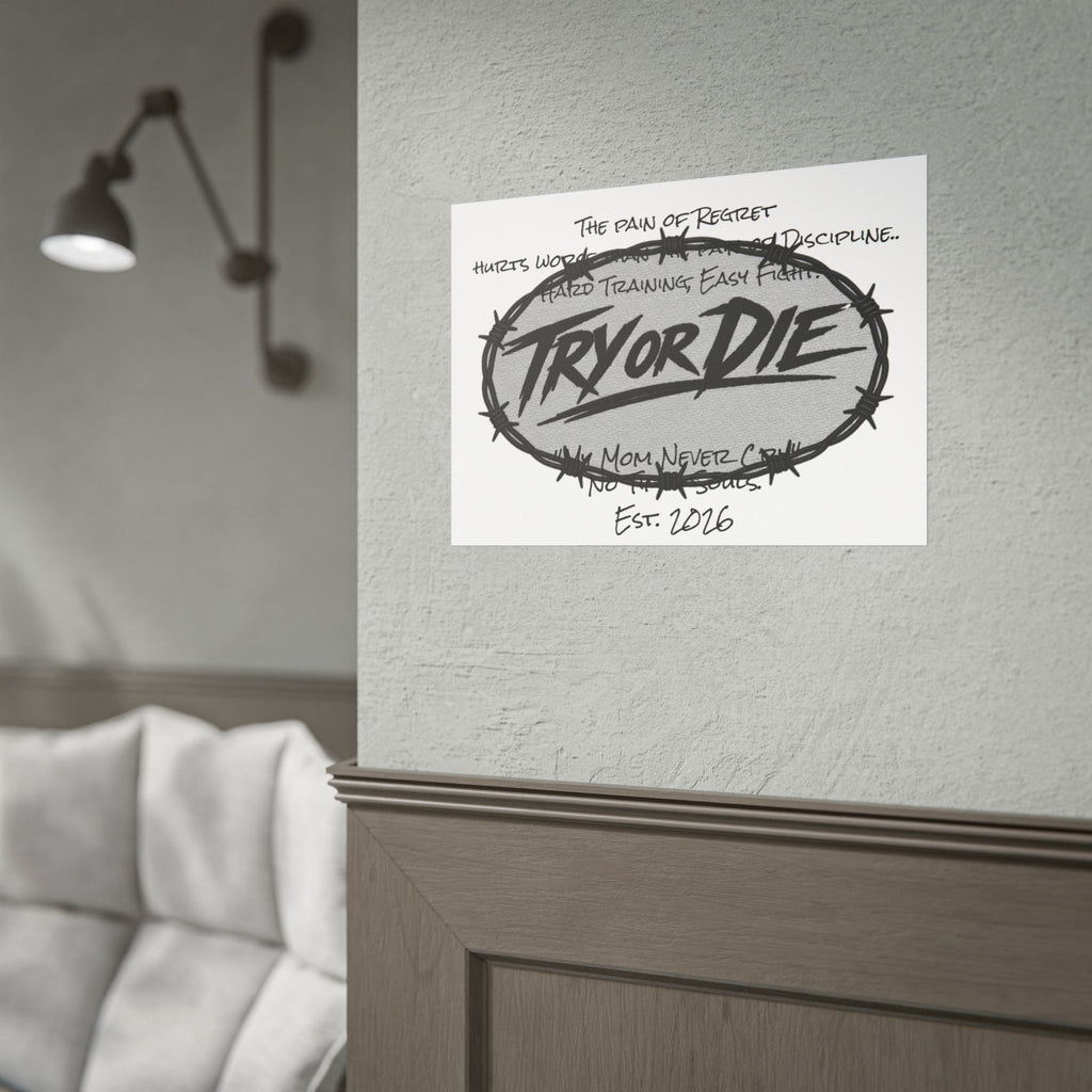Try or Die Motivational Poster