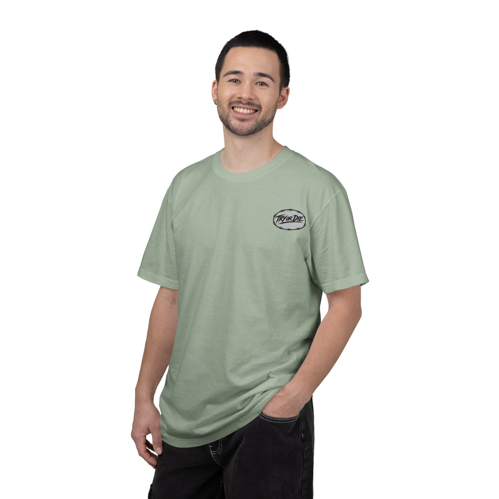 Try or Die garment-dyed T-shirt