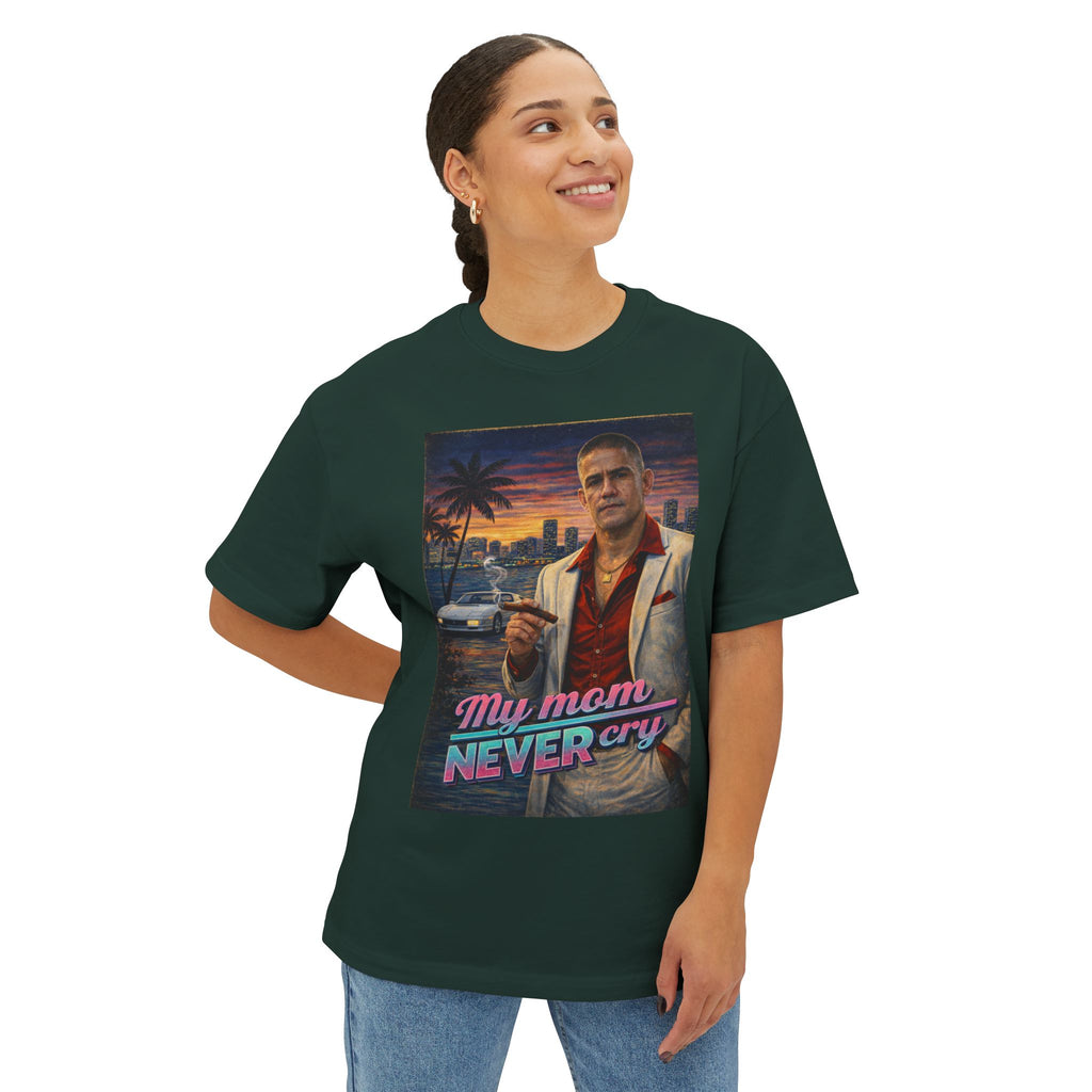 Vintage Graphic T-shirt "My mom never cry"