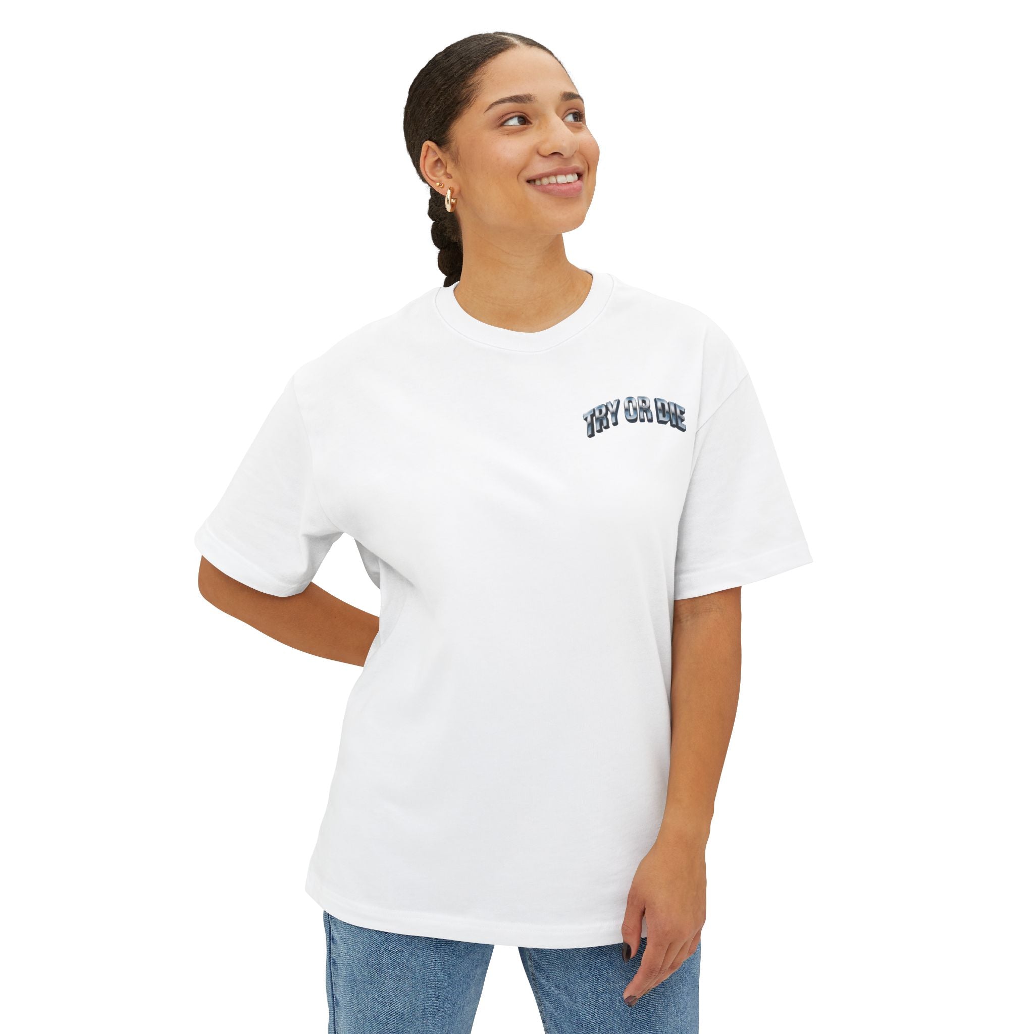 Oversized Boxy Chrome Graphic Tee
