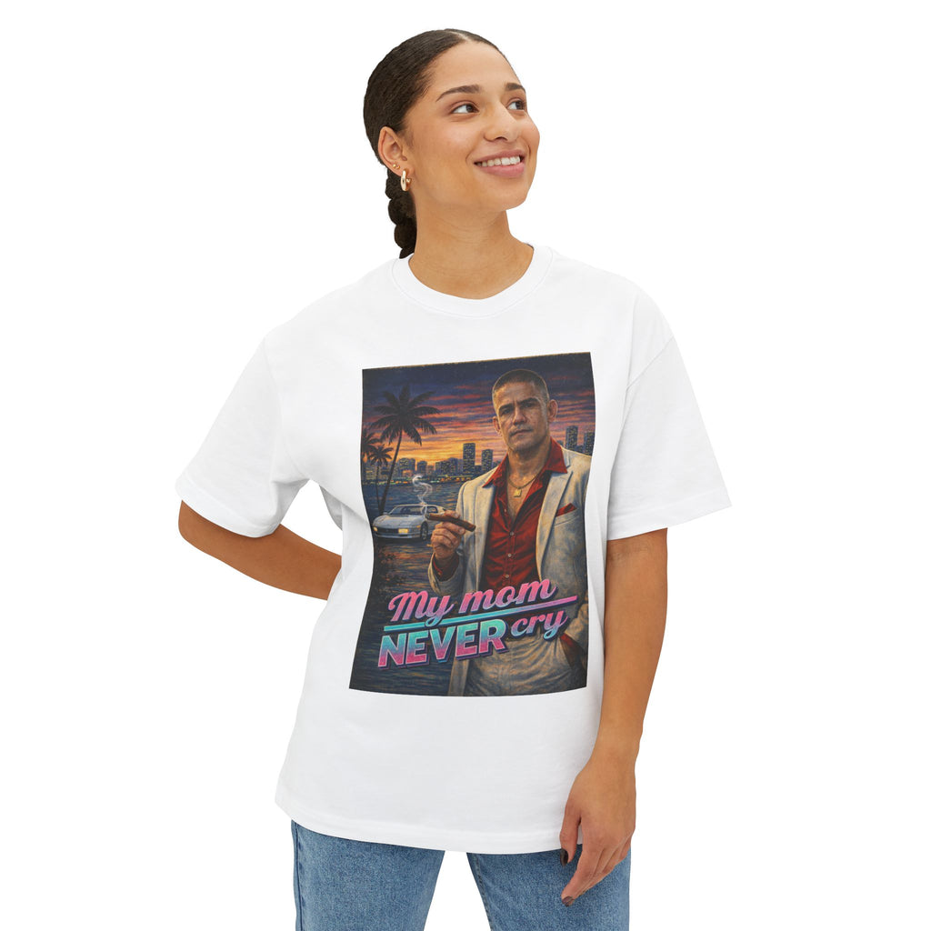 Vintage Graphic T-shirt "My mom never cry"