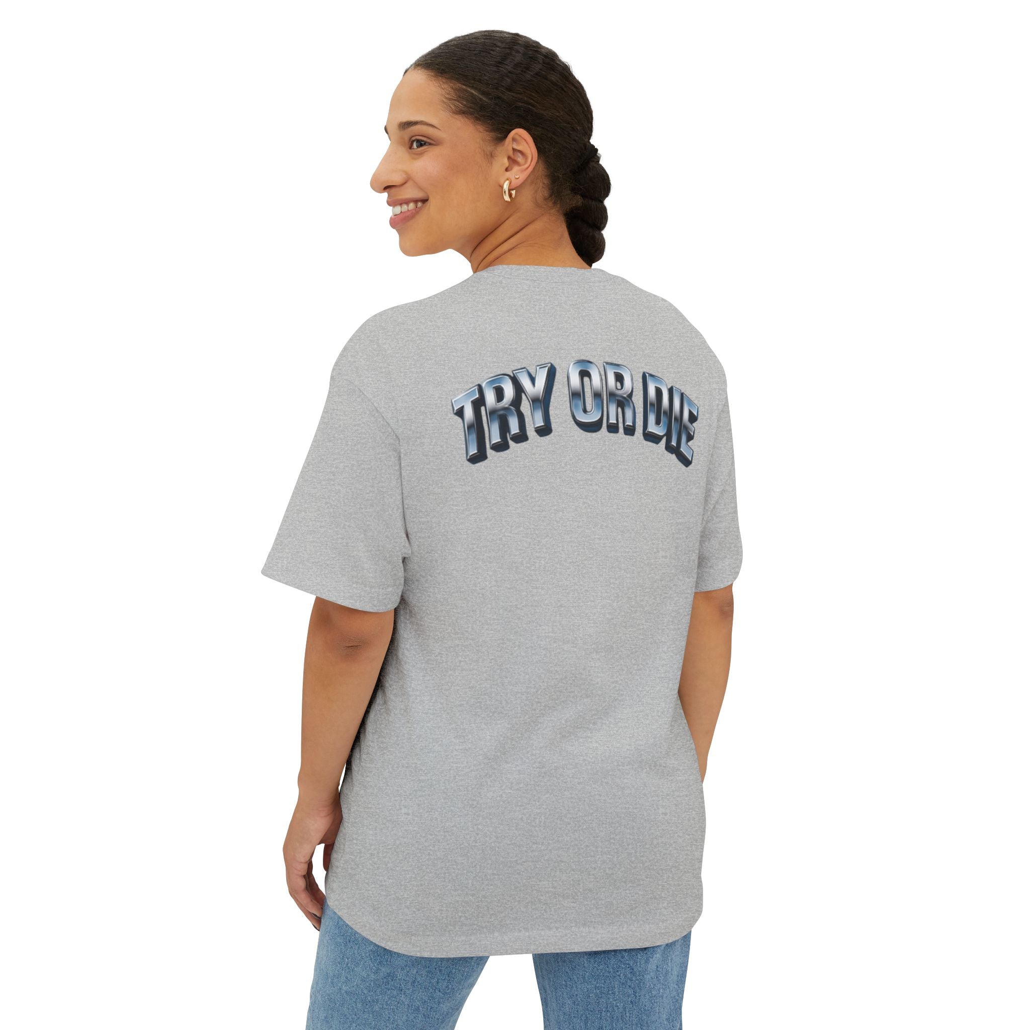Oversized Boxy Chrome Graphic Tee