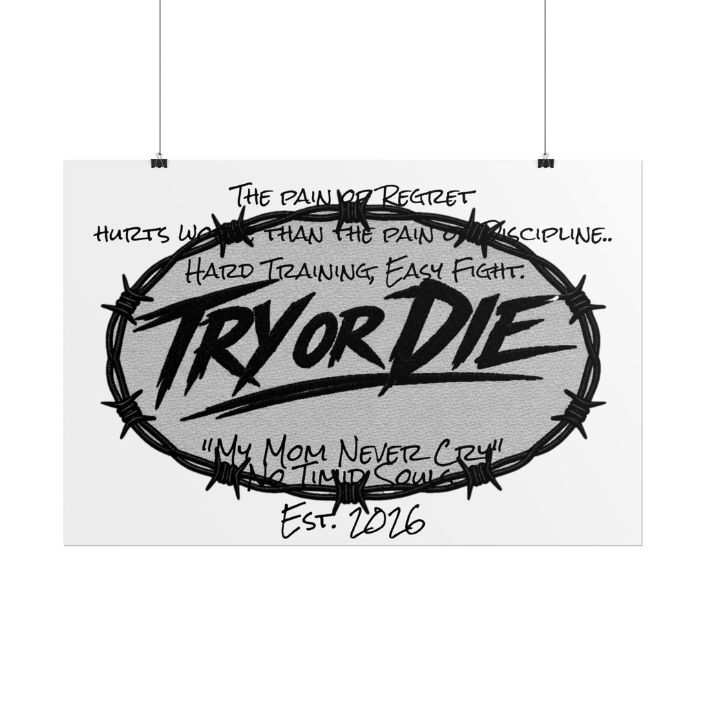 Try or Die Motivational Poster