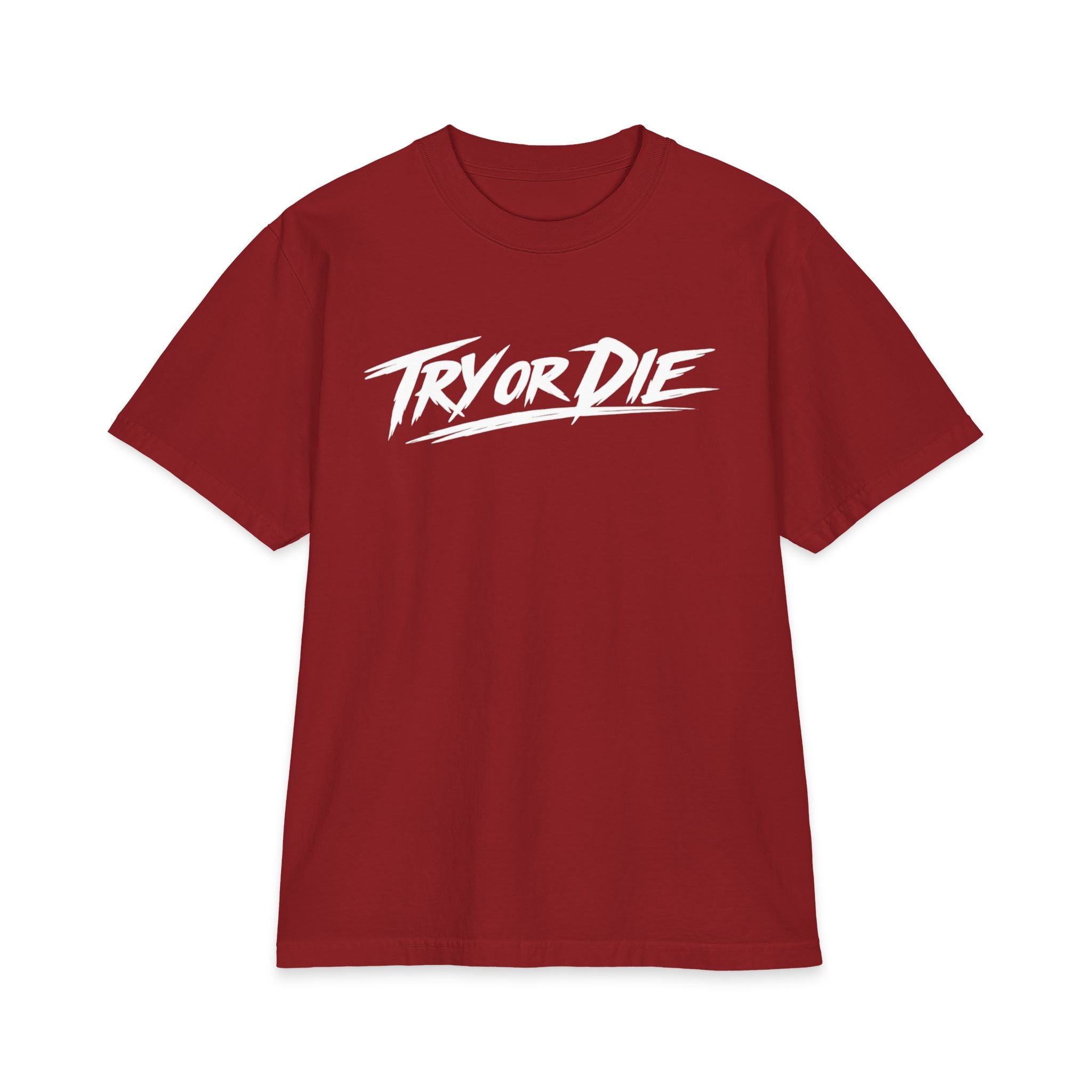 Try Or Die Essentials Heavyweight Graphic Tee