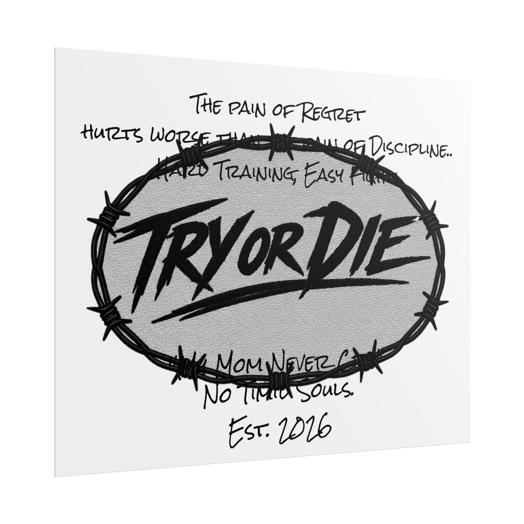 Try or Die Motivational Poster