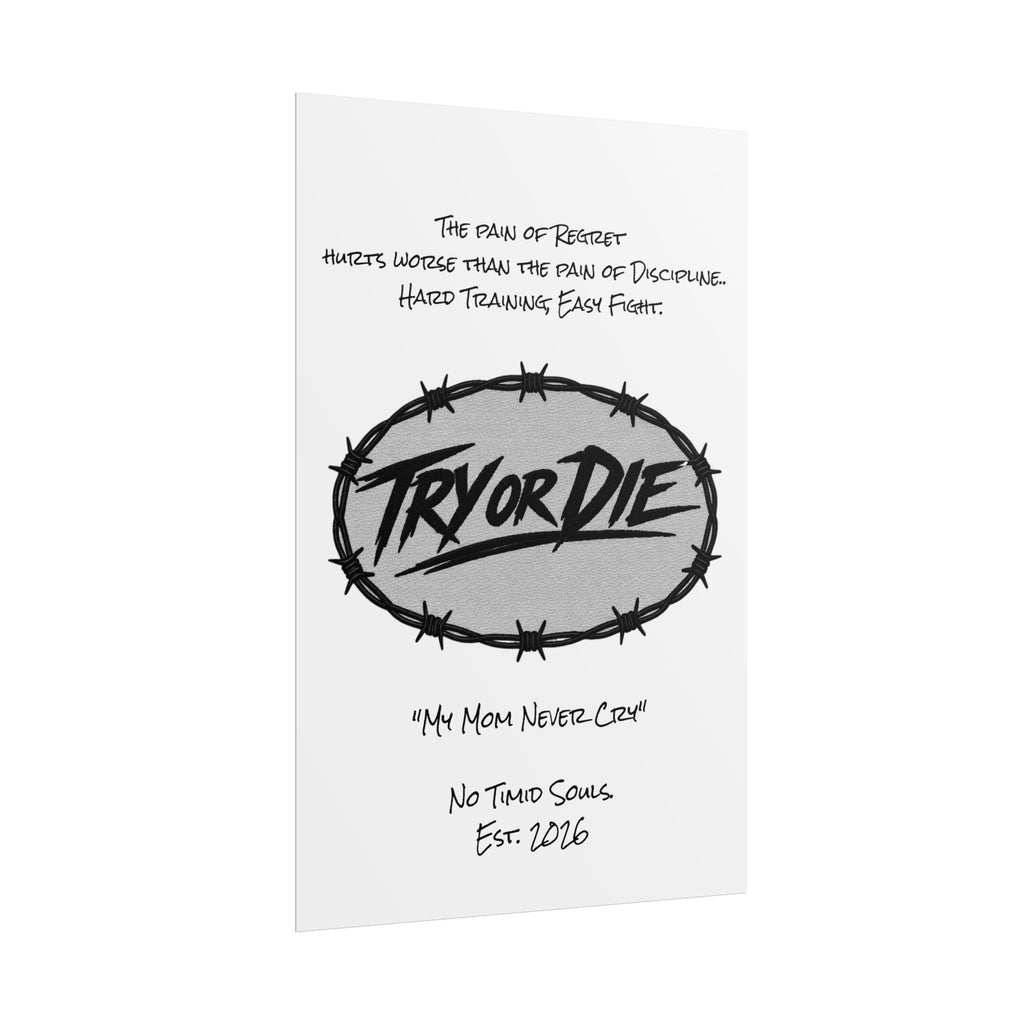 Try or Die Motivational Poster