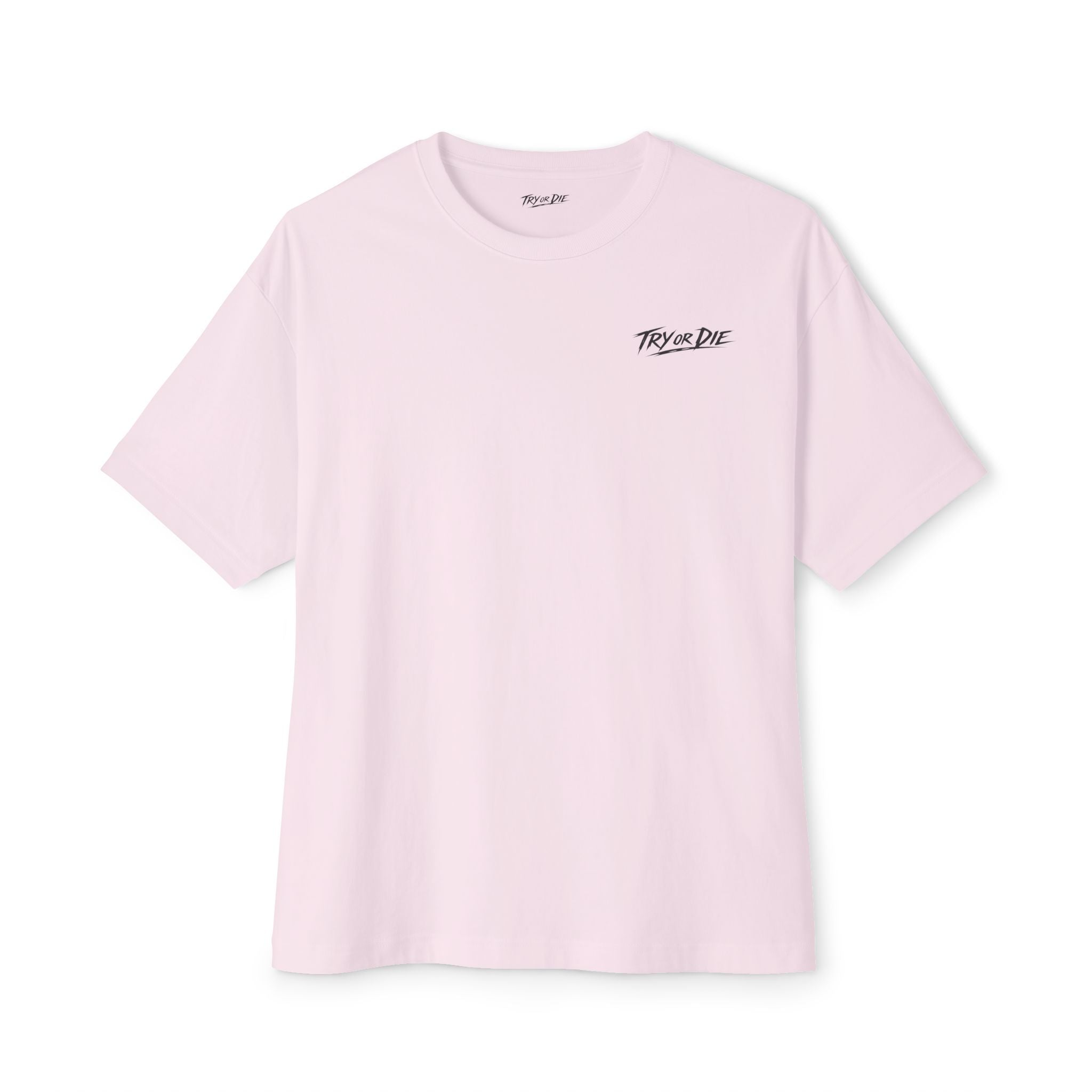 Oversized Graphic T-Shirt - 'Try or Die'