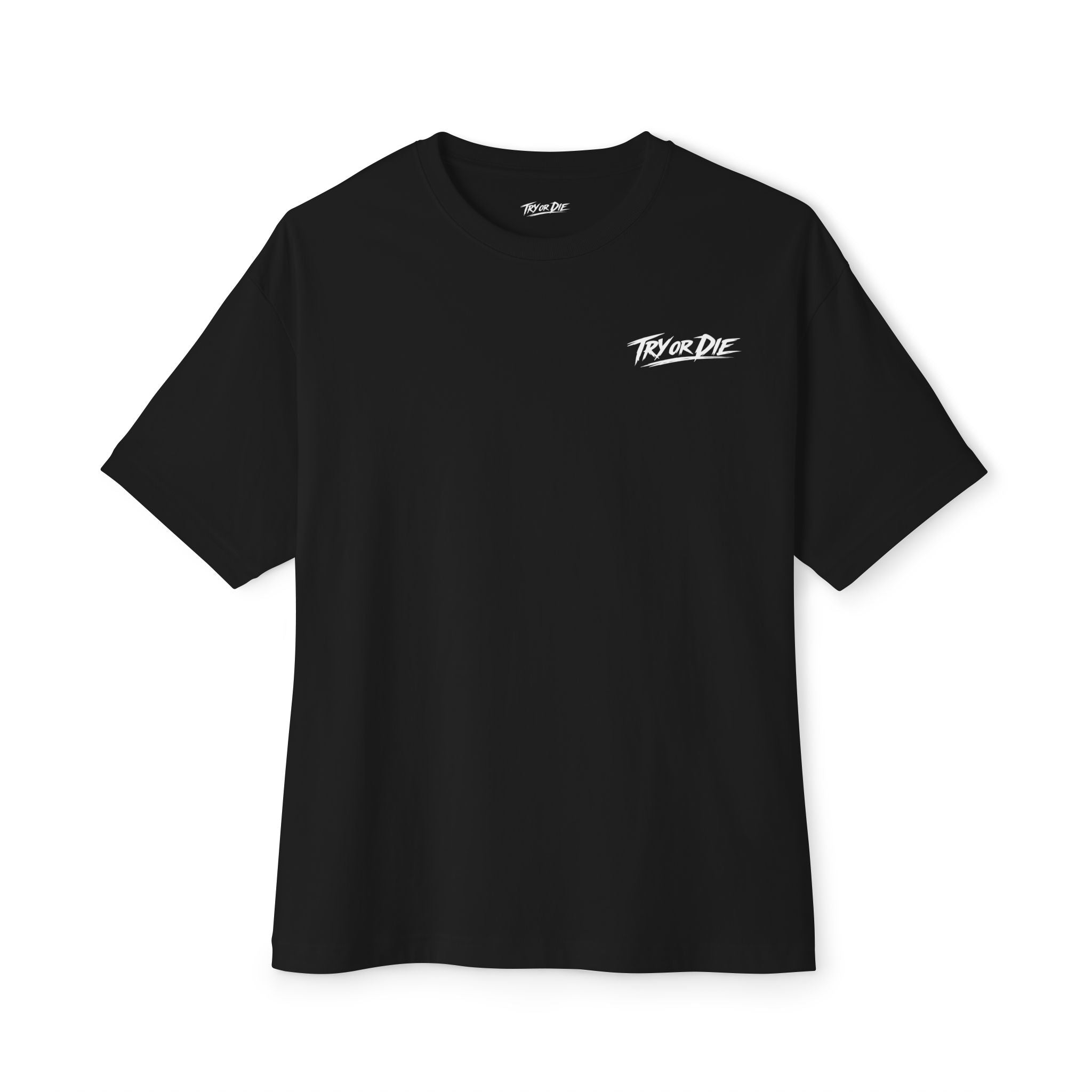 Oversized Graphic T-Shirt - 'Try or Die'