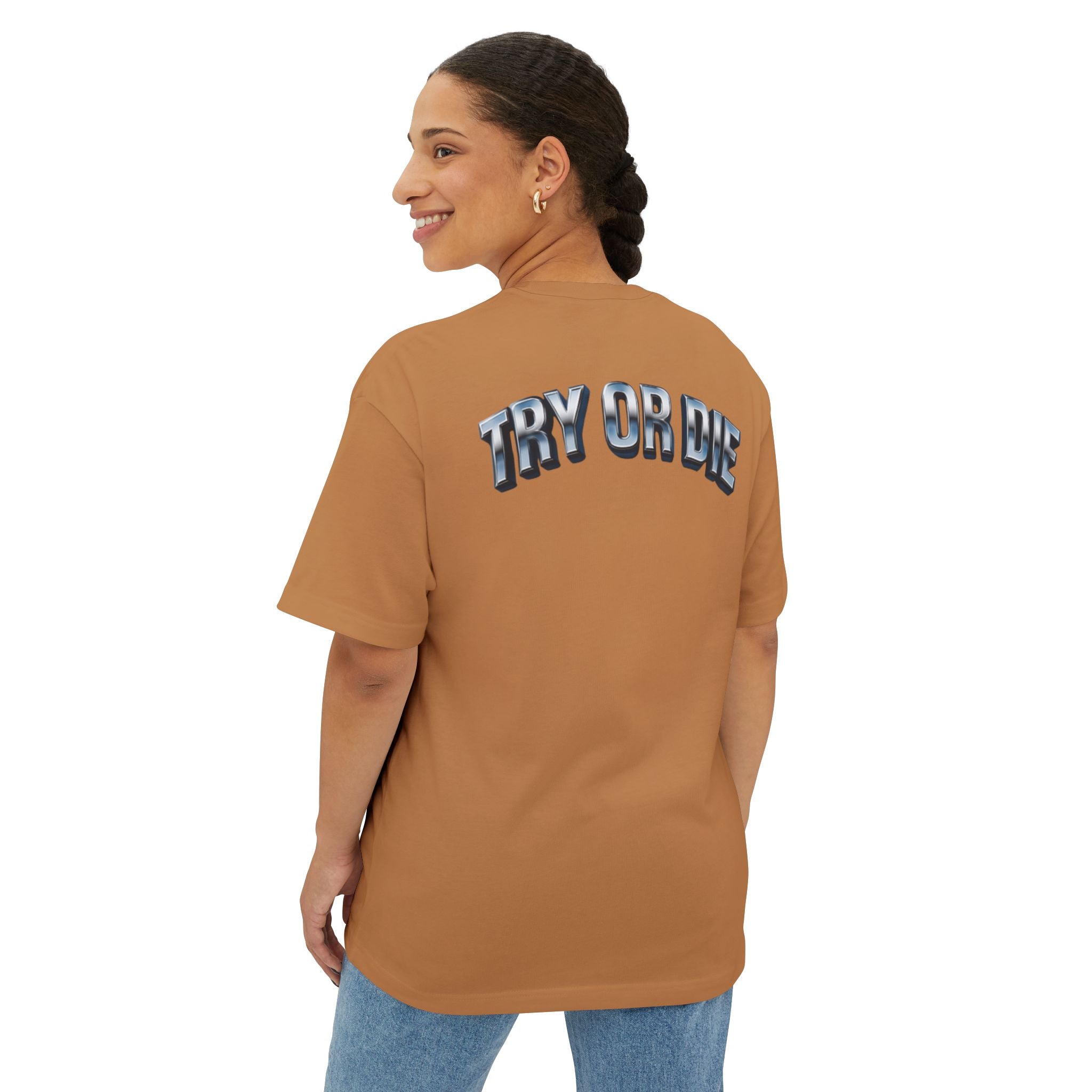 Oversized Boxy Chrome Graphic Tee