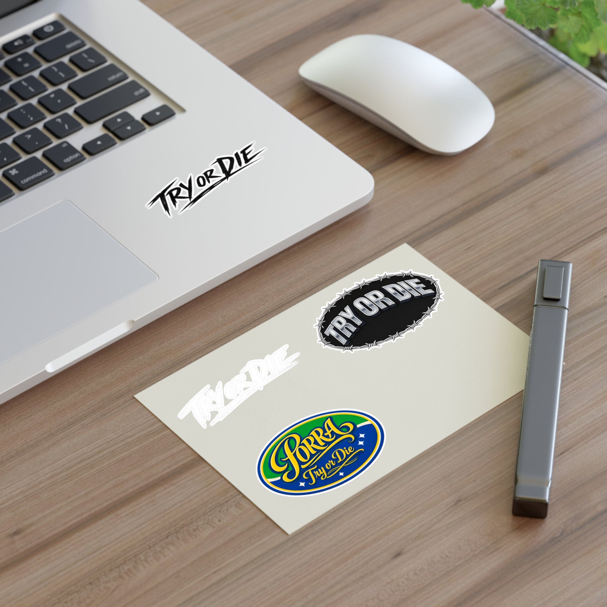 Try Or Die Logo Decals Sticker Sheet (4-Pack)