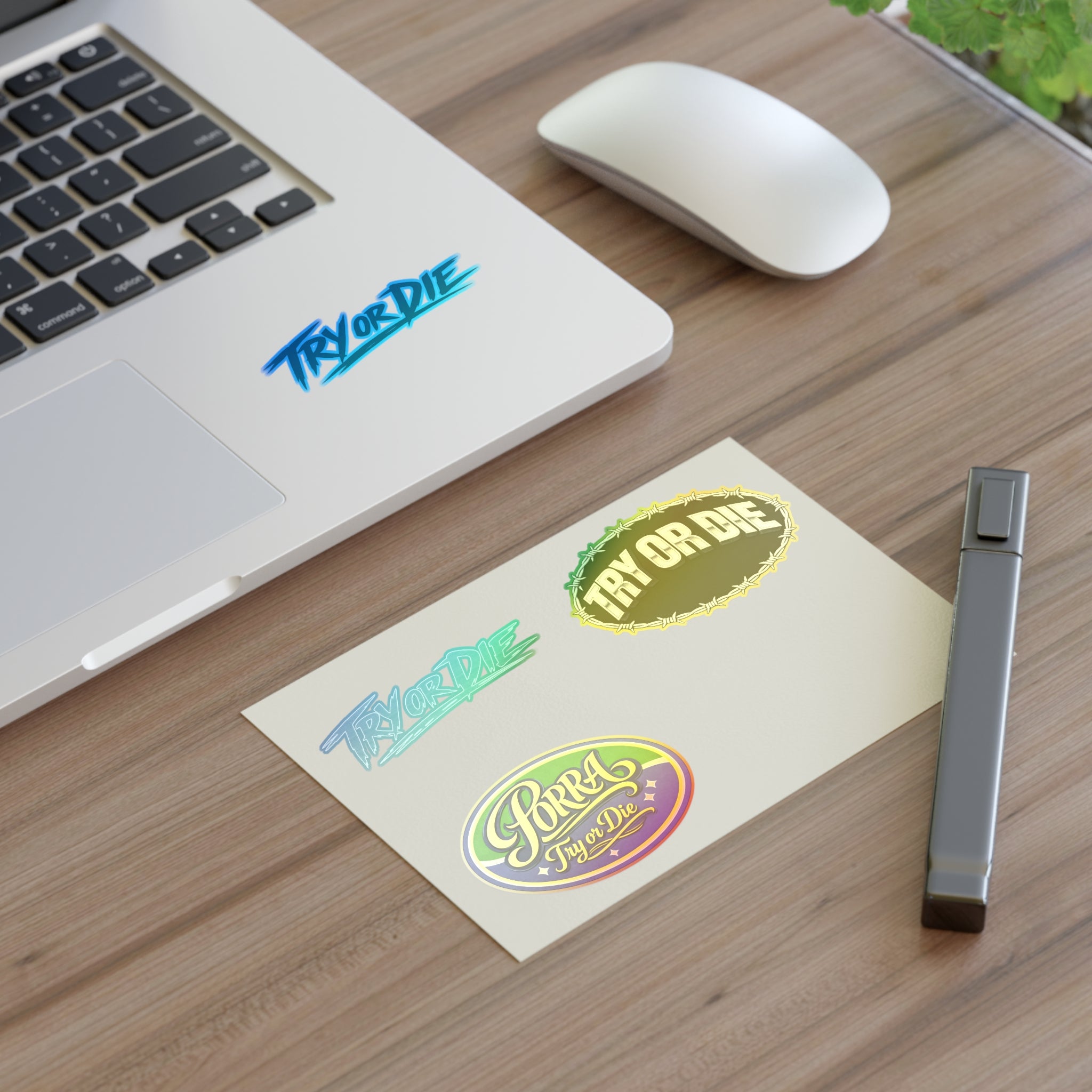 Try Or Die Logo Decals Sticker Sheet (4-Pack)
