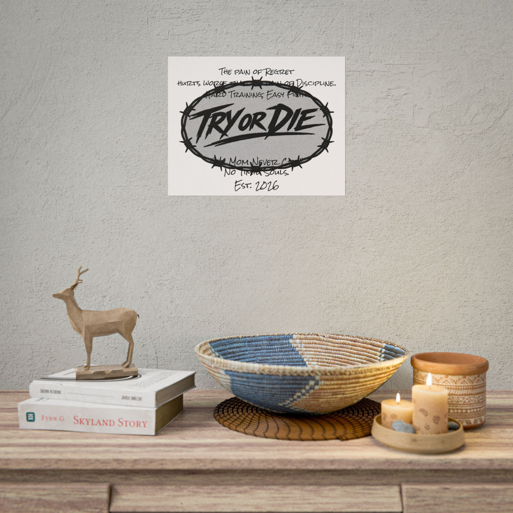 Try or Die Motivational Poster