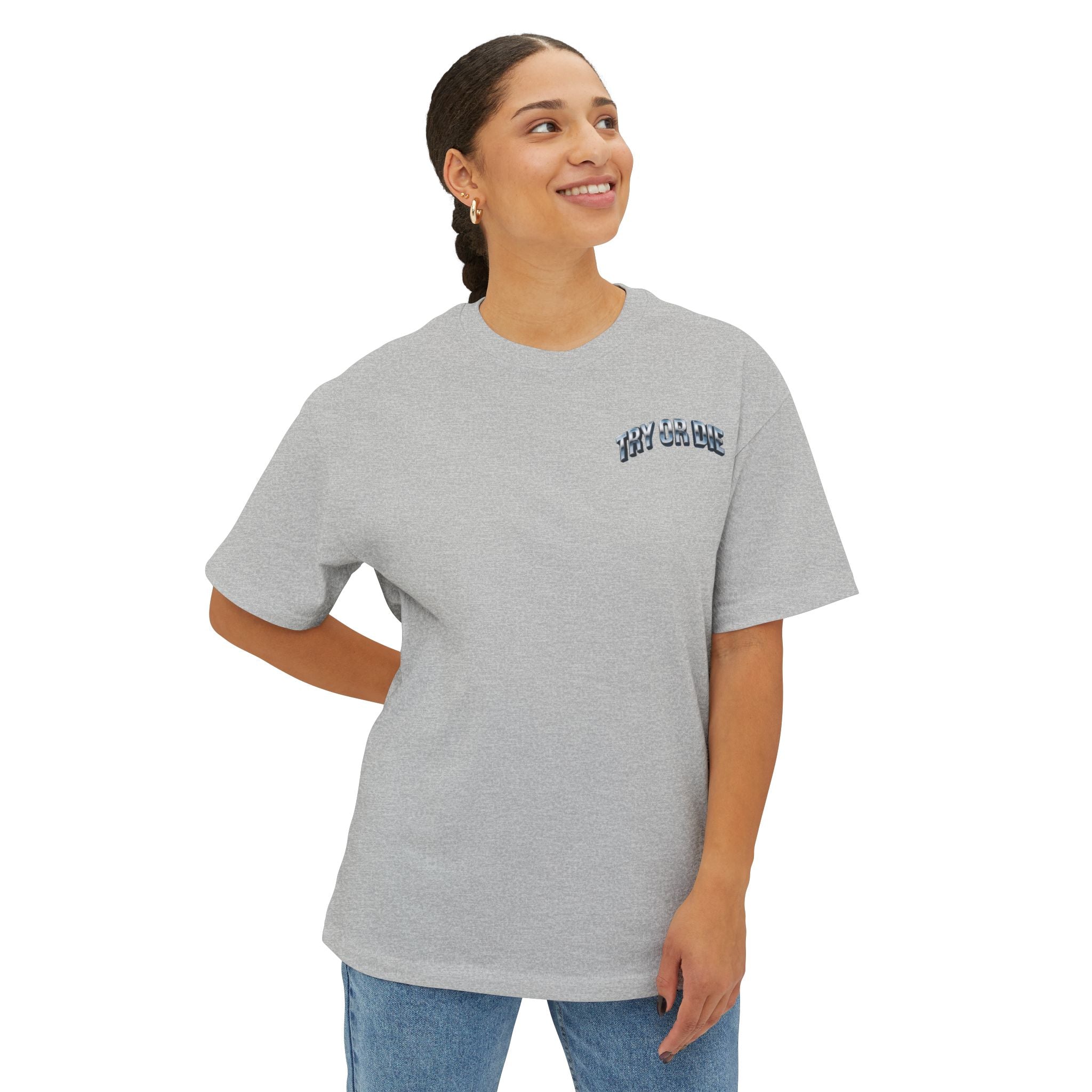 Oversized Boxy Chrome Graphic Tee