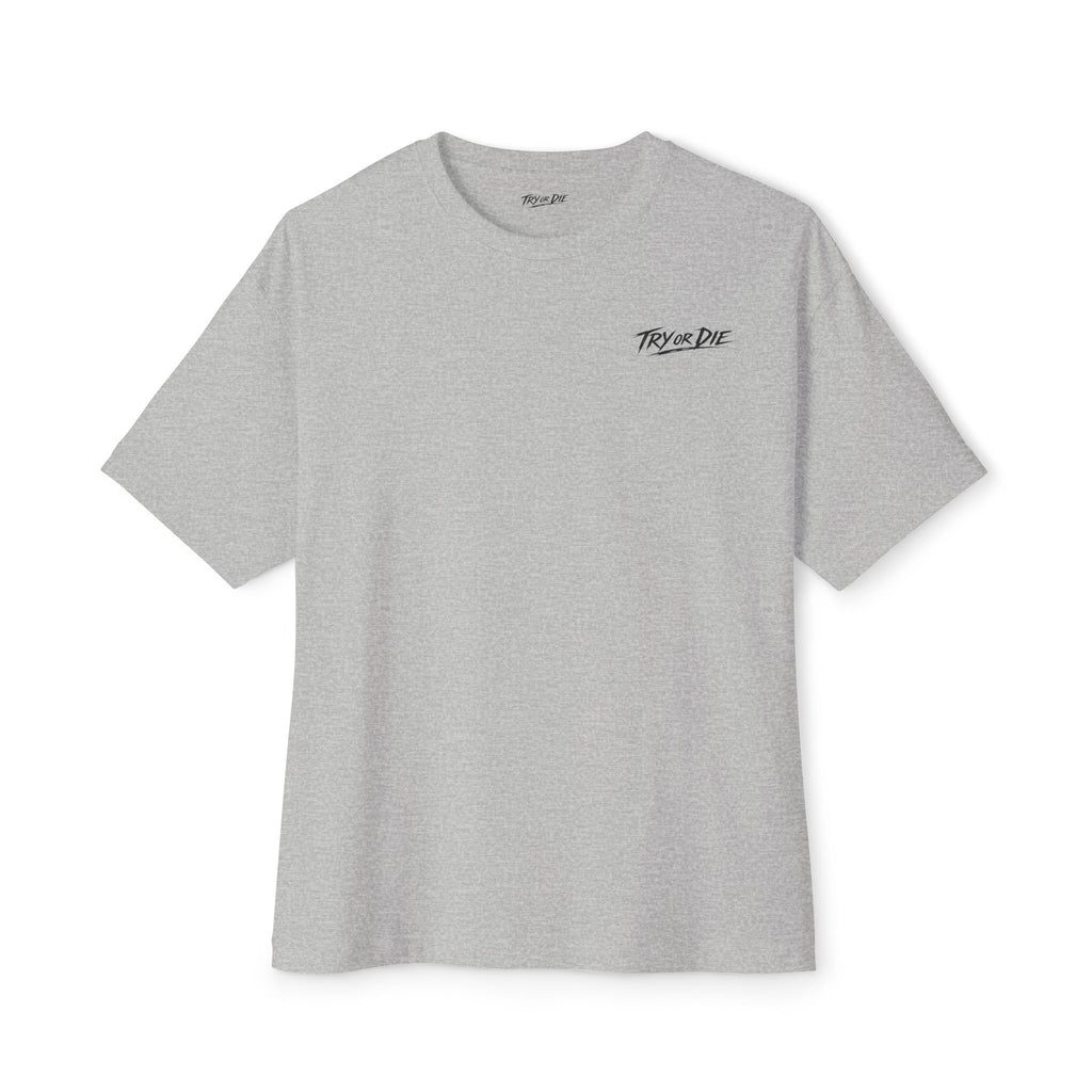 Oversized Graphic T-Shirt - 'Try or Die'