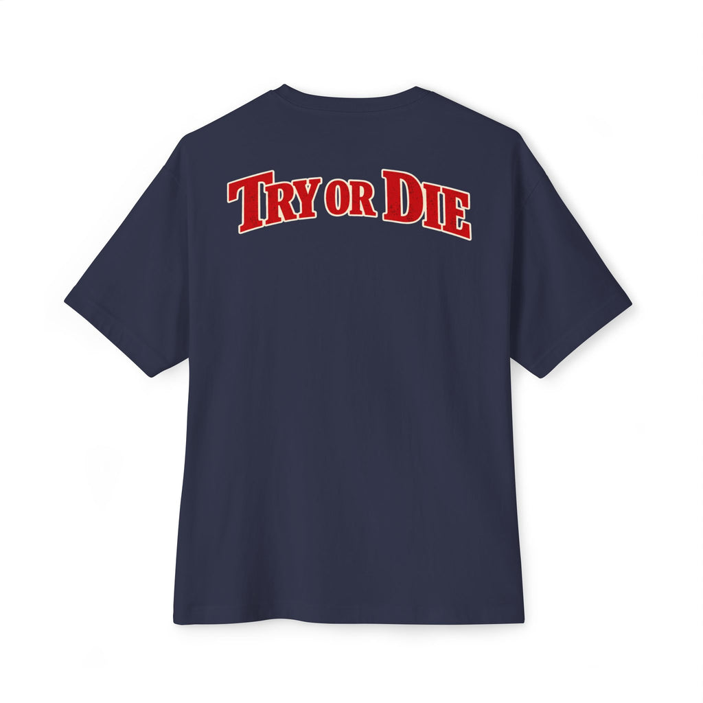 Vintage Try or Die Graphic T-Shirt "Hard Training, Easy Fight"