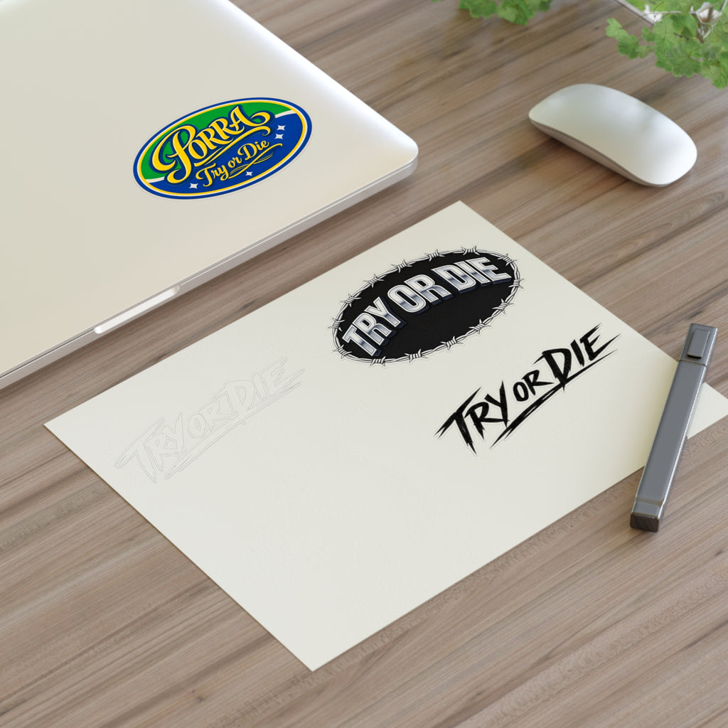 Try Or Die Logo Decals Sticker Sheet (4-Pack)