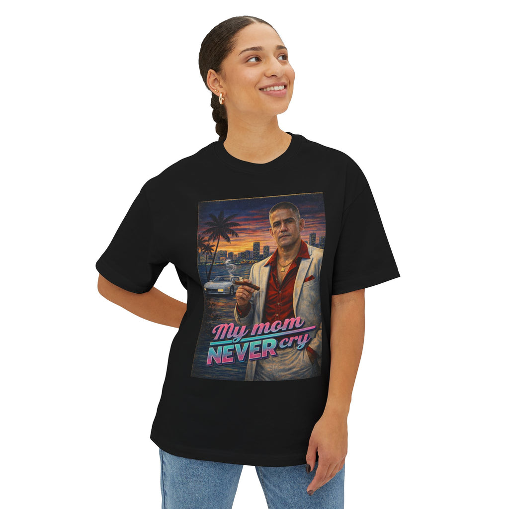 Vintage Graphic T-shirt "My mom never cry"