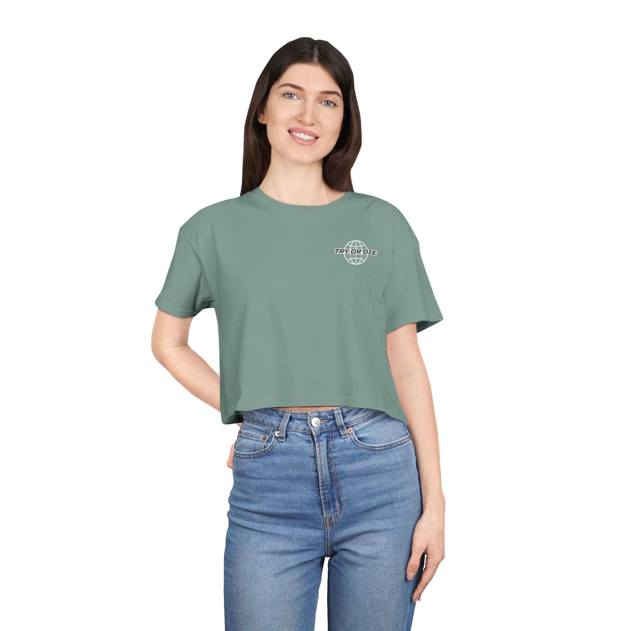 No Timid Souls Women's Crop Tee