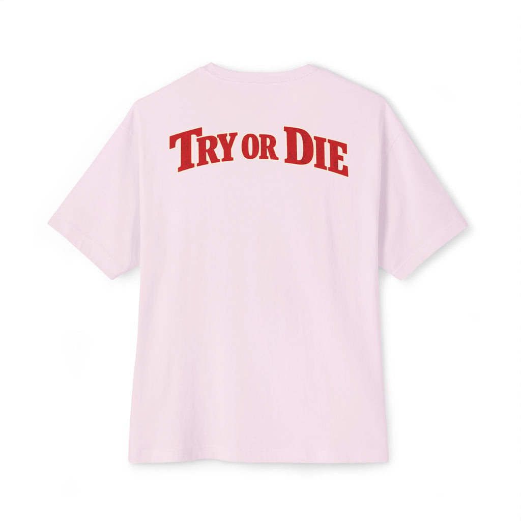 Vintage Try or Die Graphic T-Shirt "Hard Training, Easy Fight"