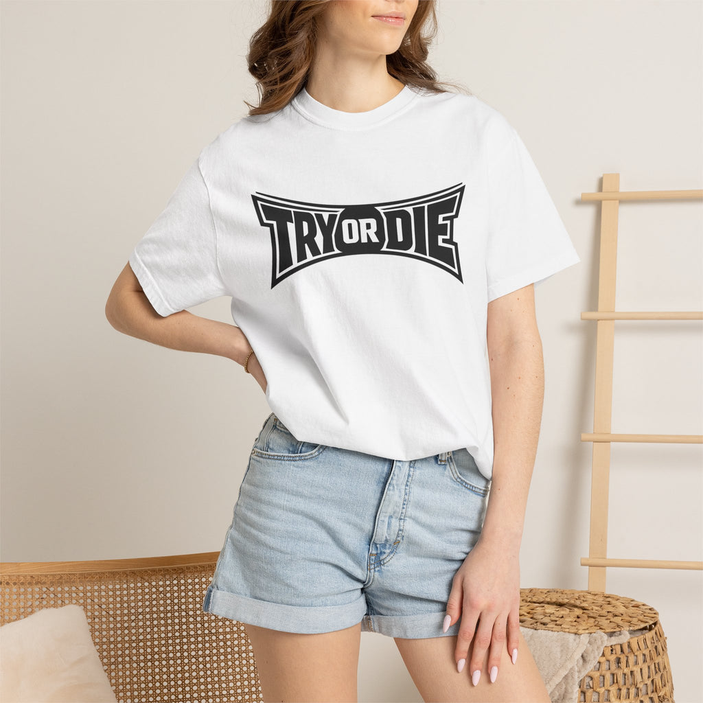 Try or Die Bold Retro Logo Tee