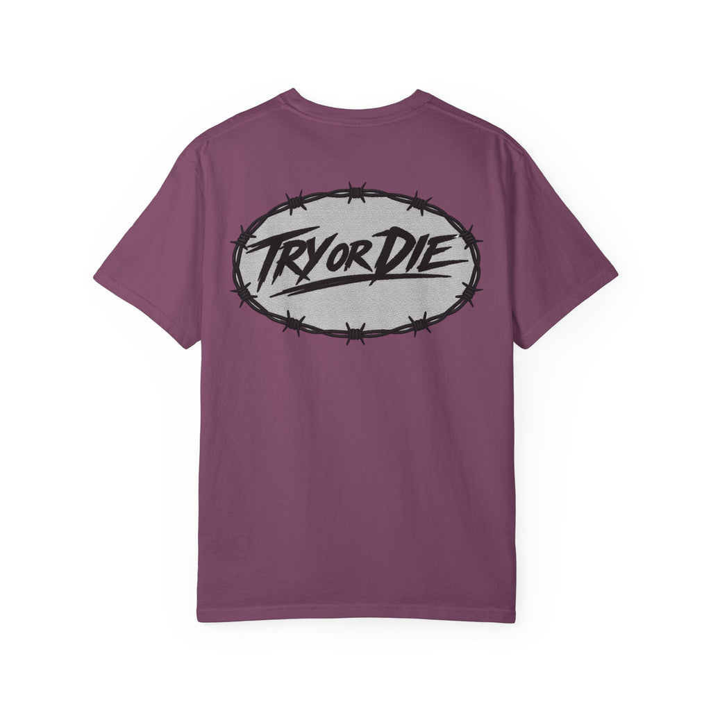 Try or Die garment-dyed T-shirt