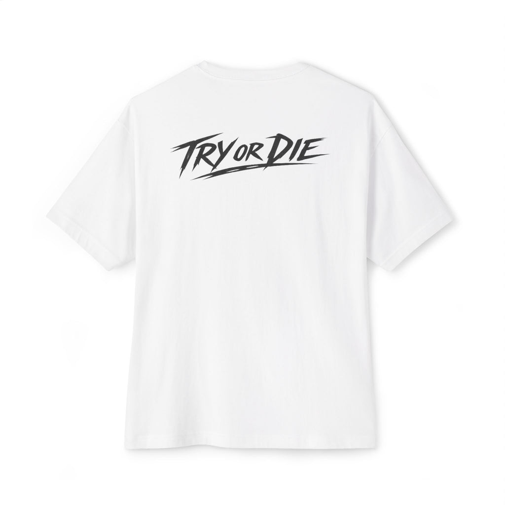 Oversized Graphic T-Shirt - 'Try or Die'