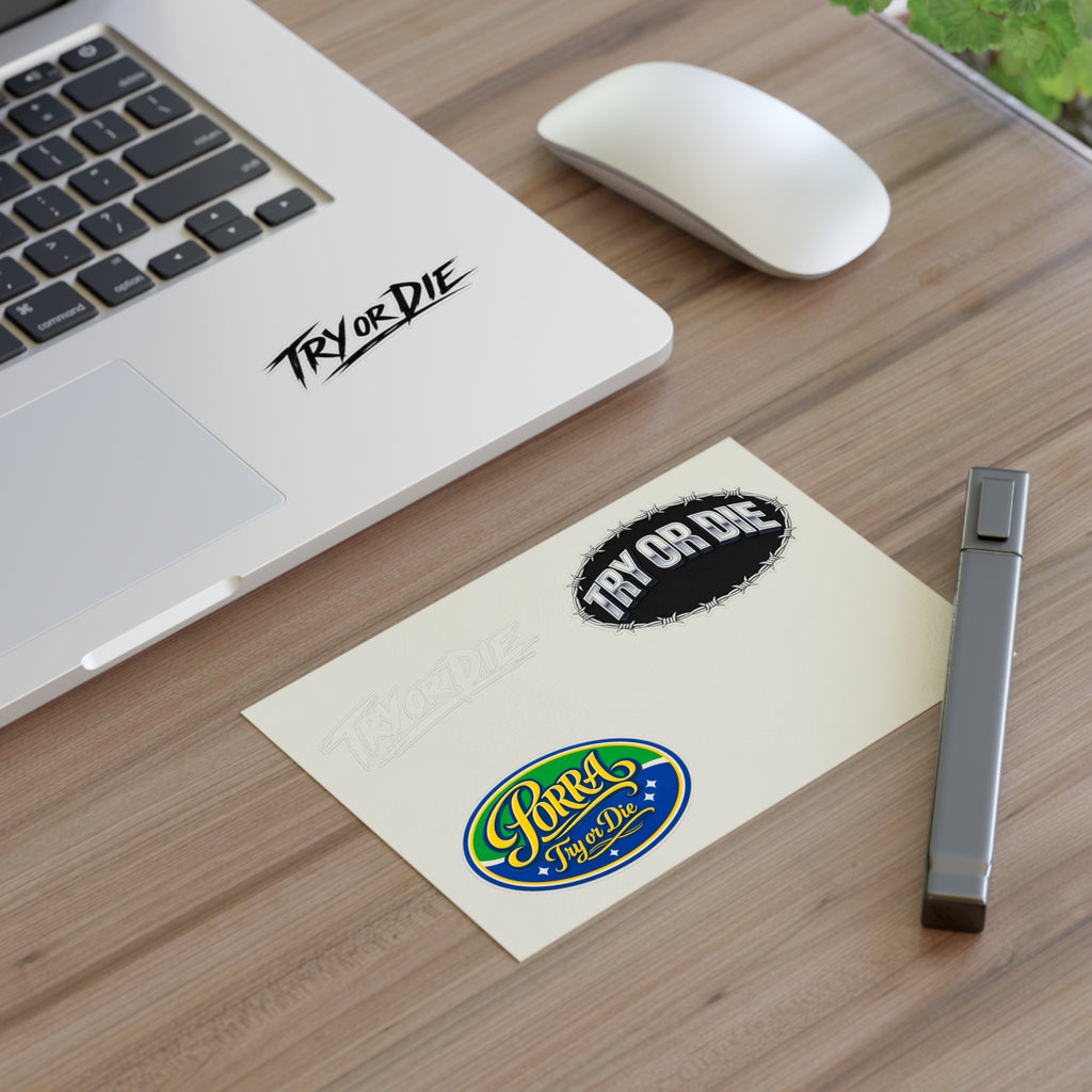 Try Or Die Logo Decals Sticker Sheet (4-Pack)