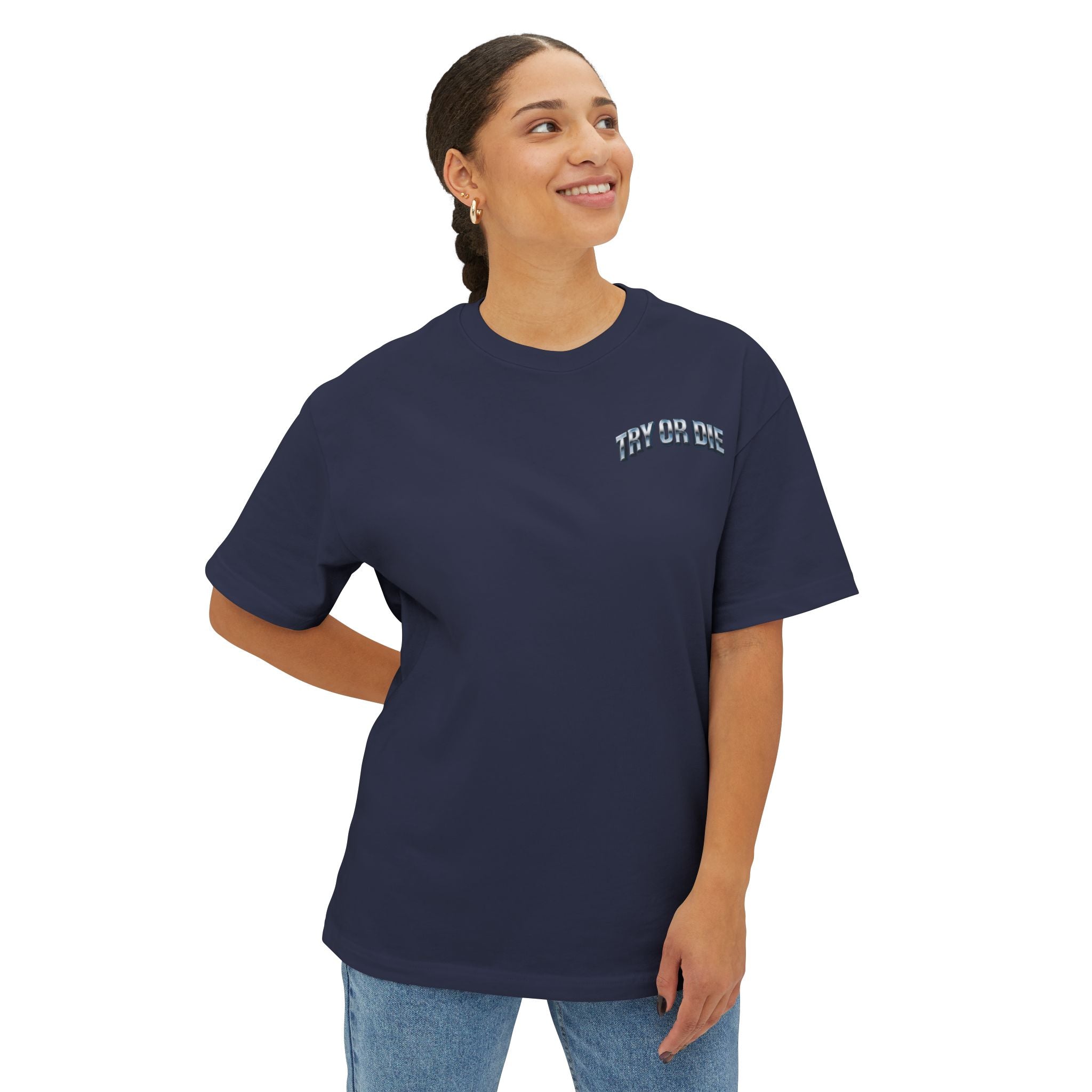 Oversized Boxy Chrome Graphic Tee