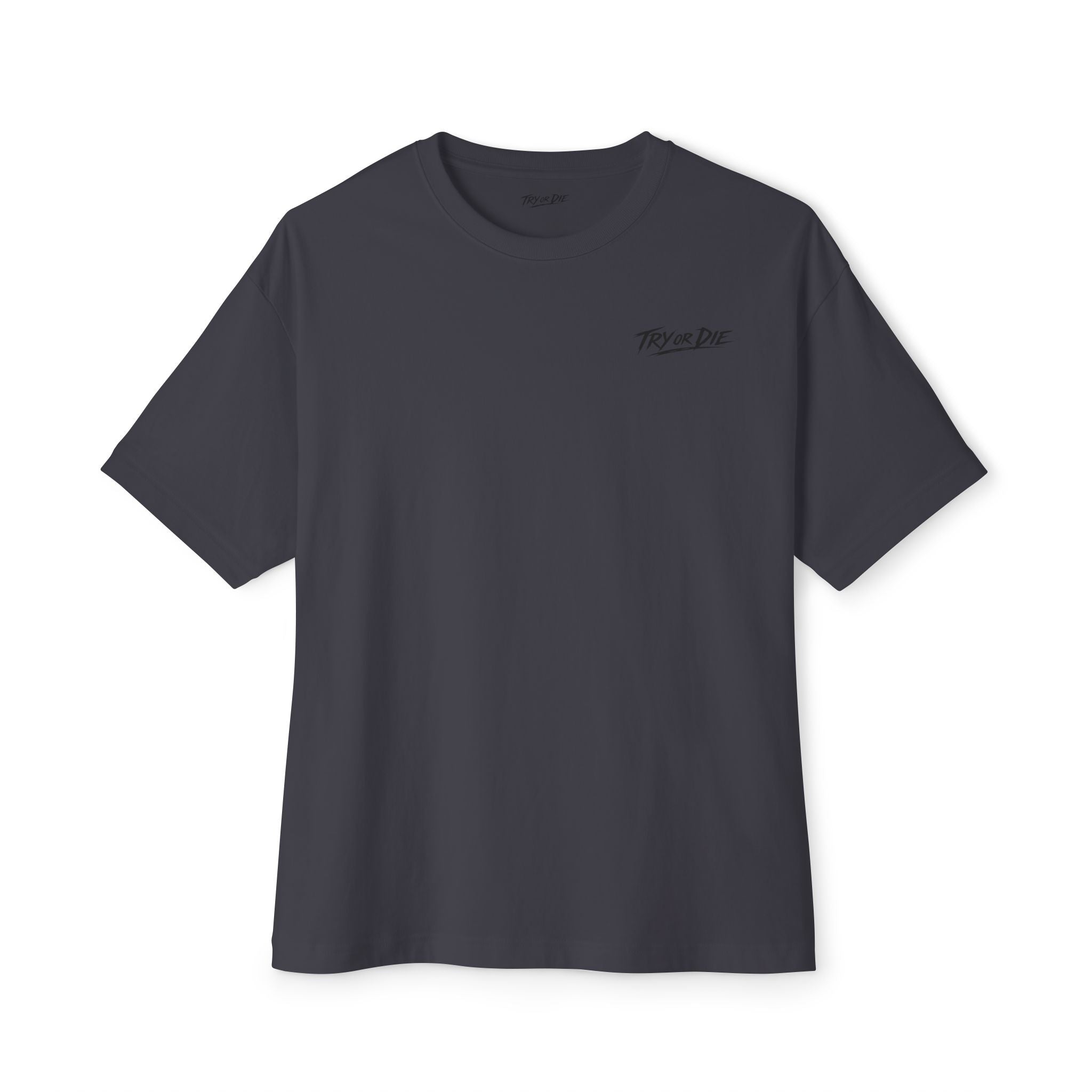 Oversized Graphic T-Shirt - 'Try or Die'