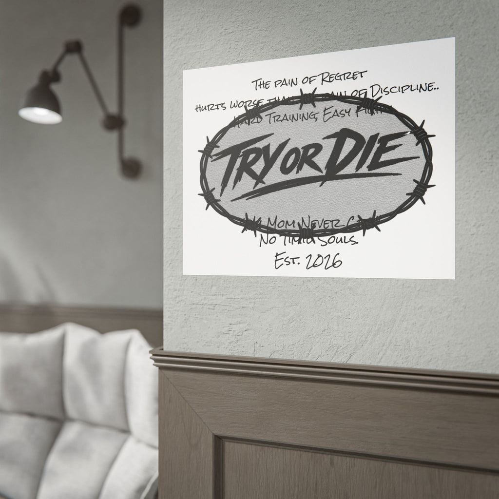 Try or Die Motivational Poster
