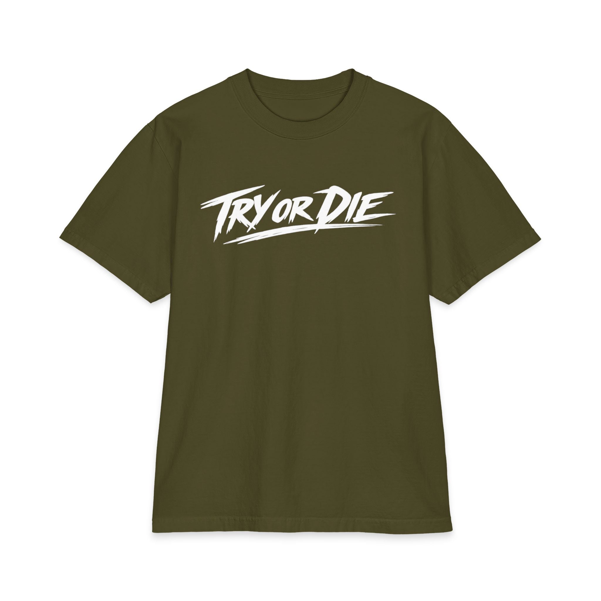 Try Or Die Essentials Heavyweight Graphic Tee