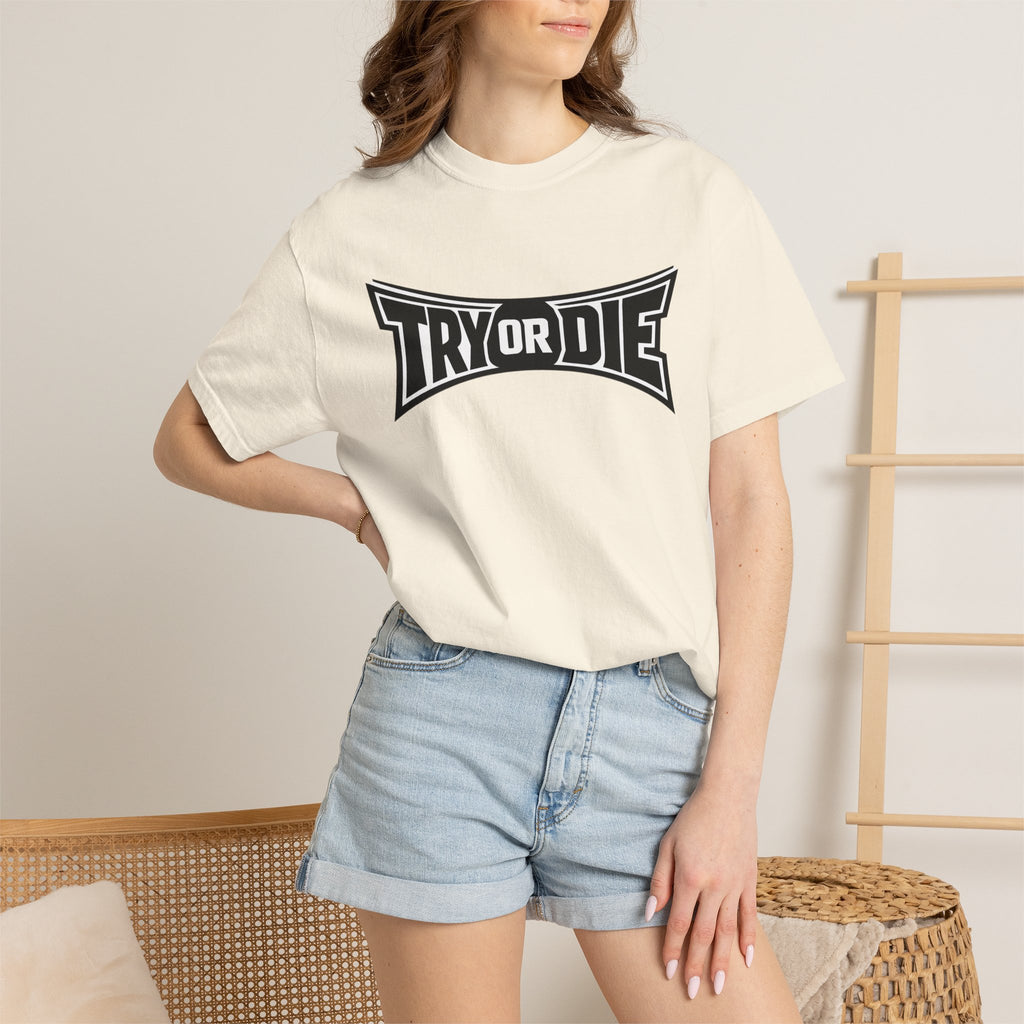 Try or Die Bold Retro Logo Tee