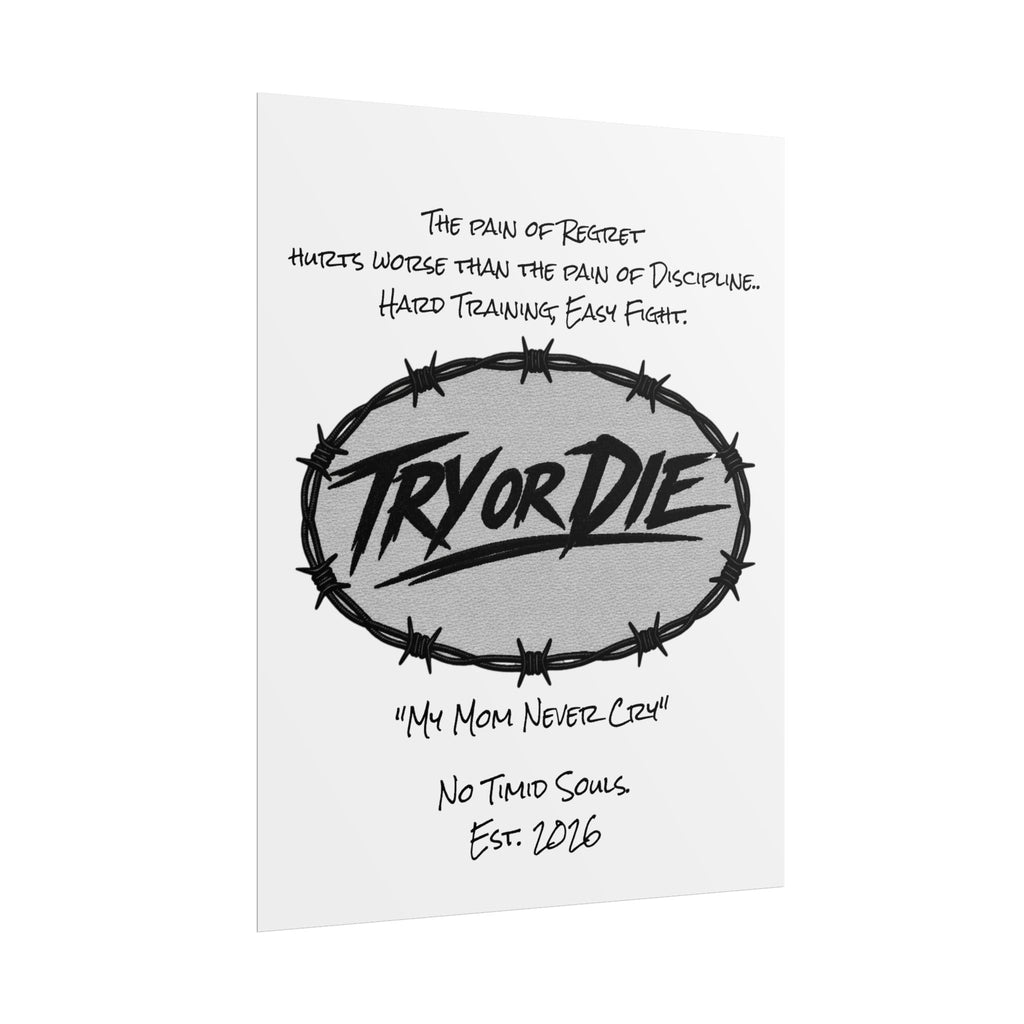 Try or Die Motivational Poster