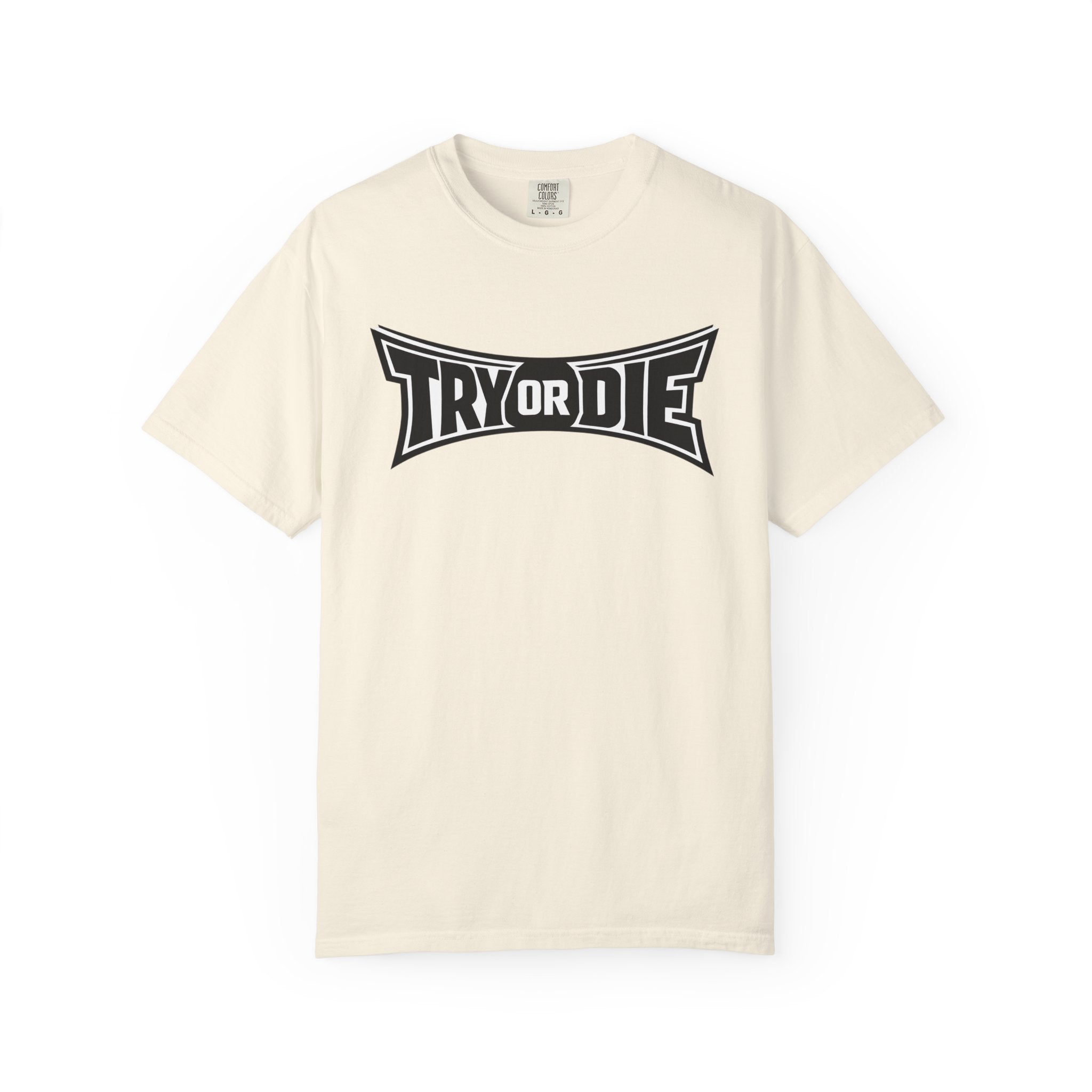 Try or Die Bold Retro Logo Tee