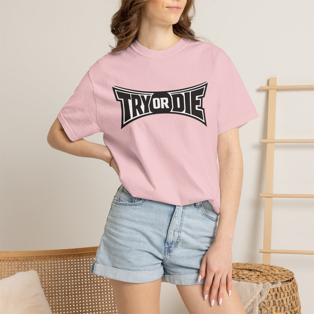 Try or Die Bold Retro Logo Tee