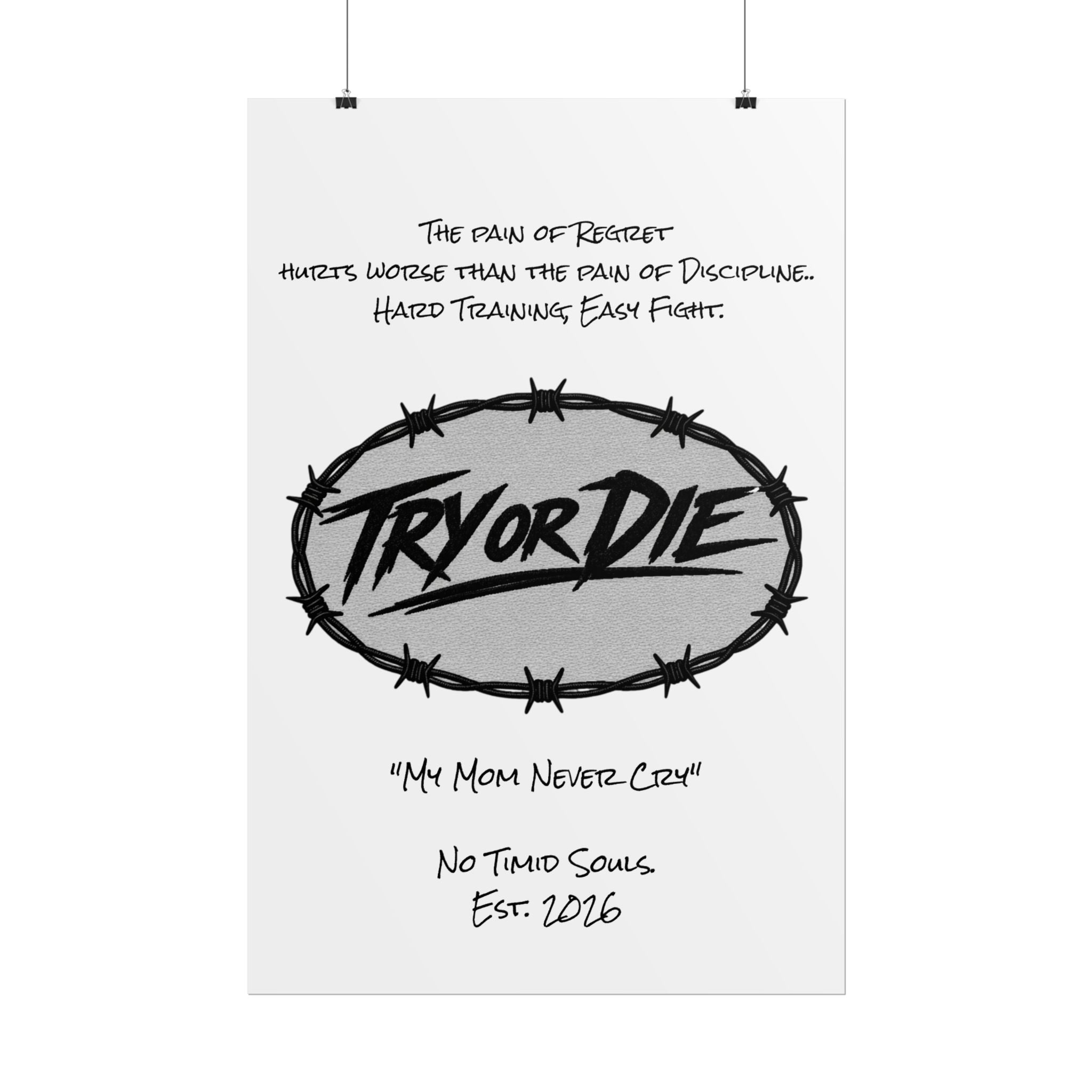 Try or Die Motivational Poster