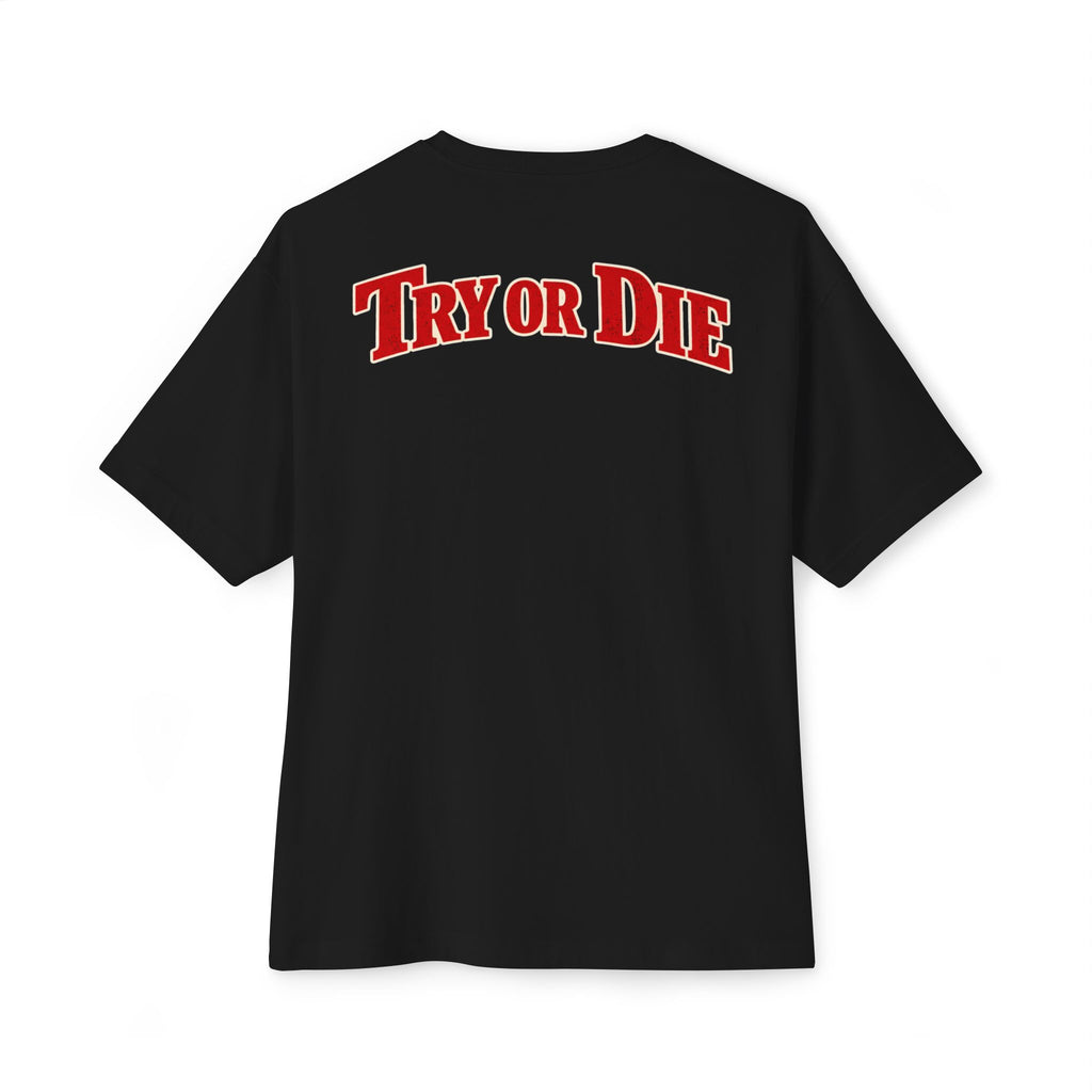 Vintage Try or Die Graphic T-Shirt "Hard Training, Easy Fight"
