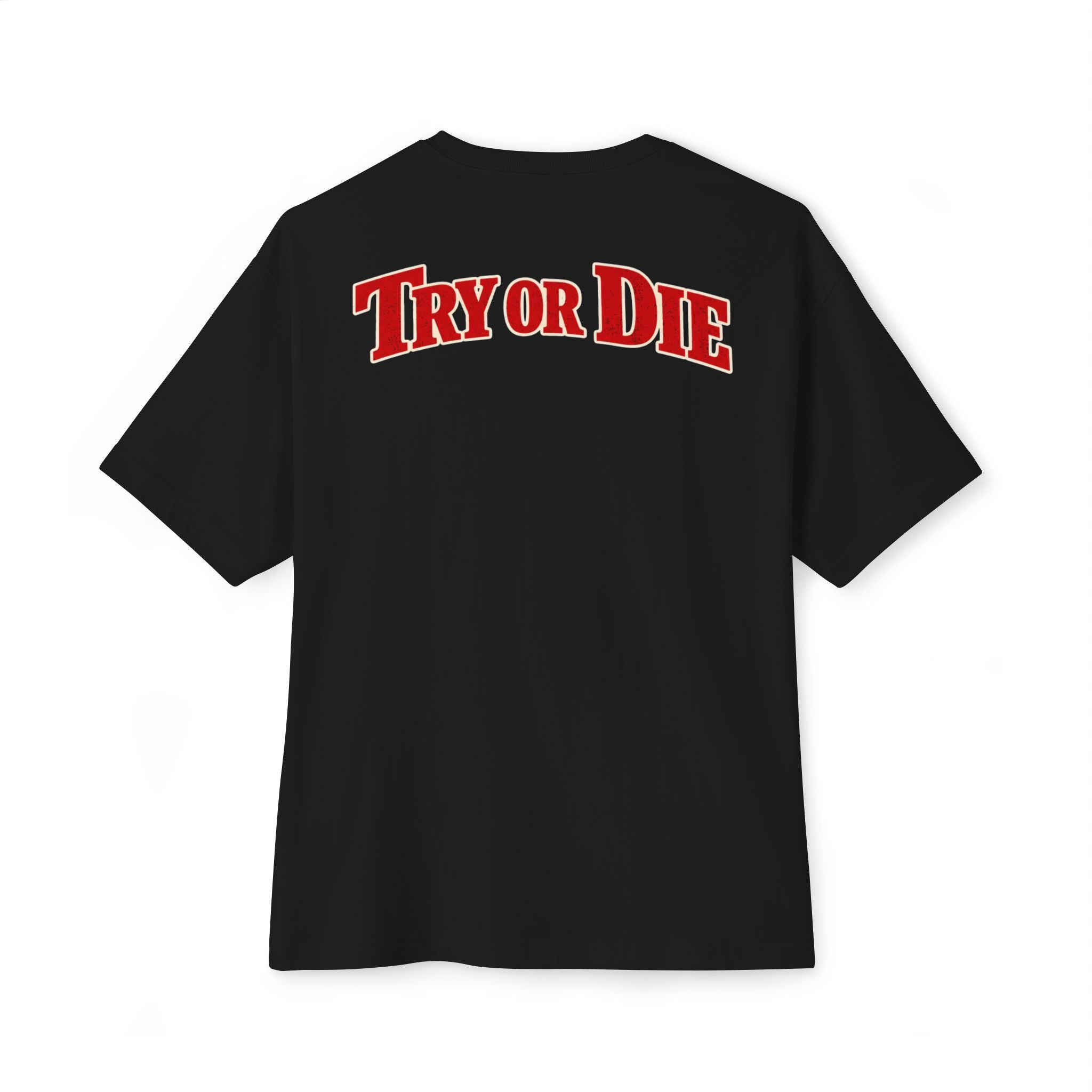 Vintage Try or Die Graphic T-Shirt "Hard Training, Easy Fight"