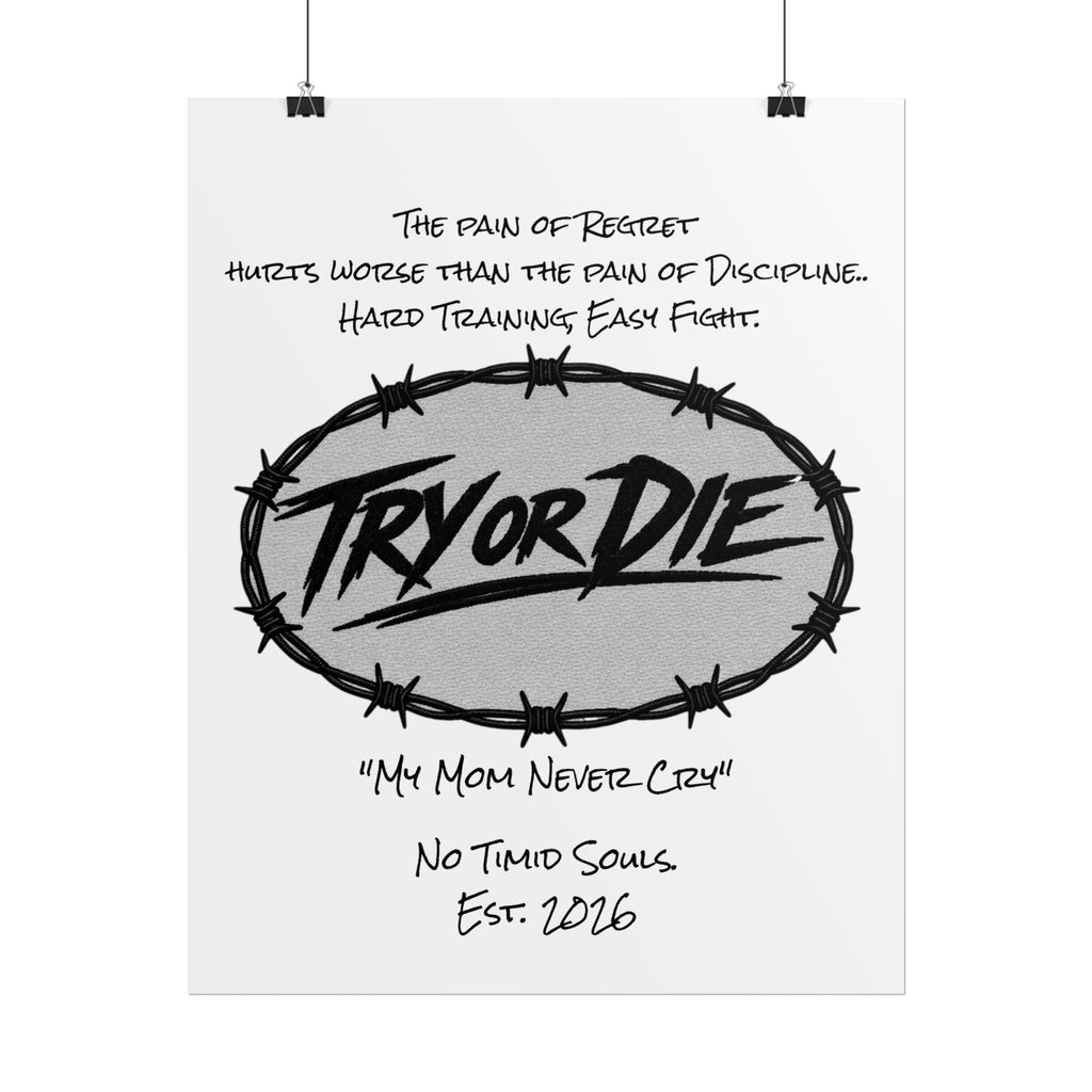 Try or Die Motivational Poster