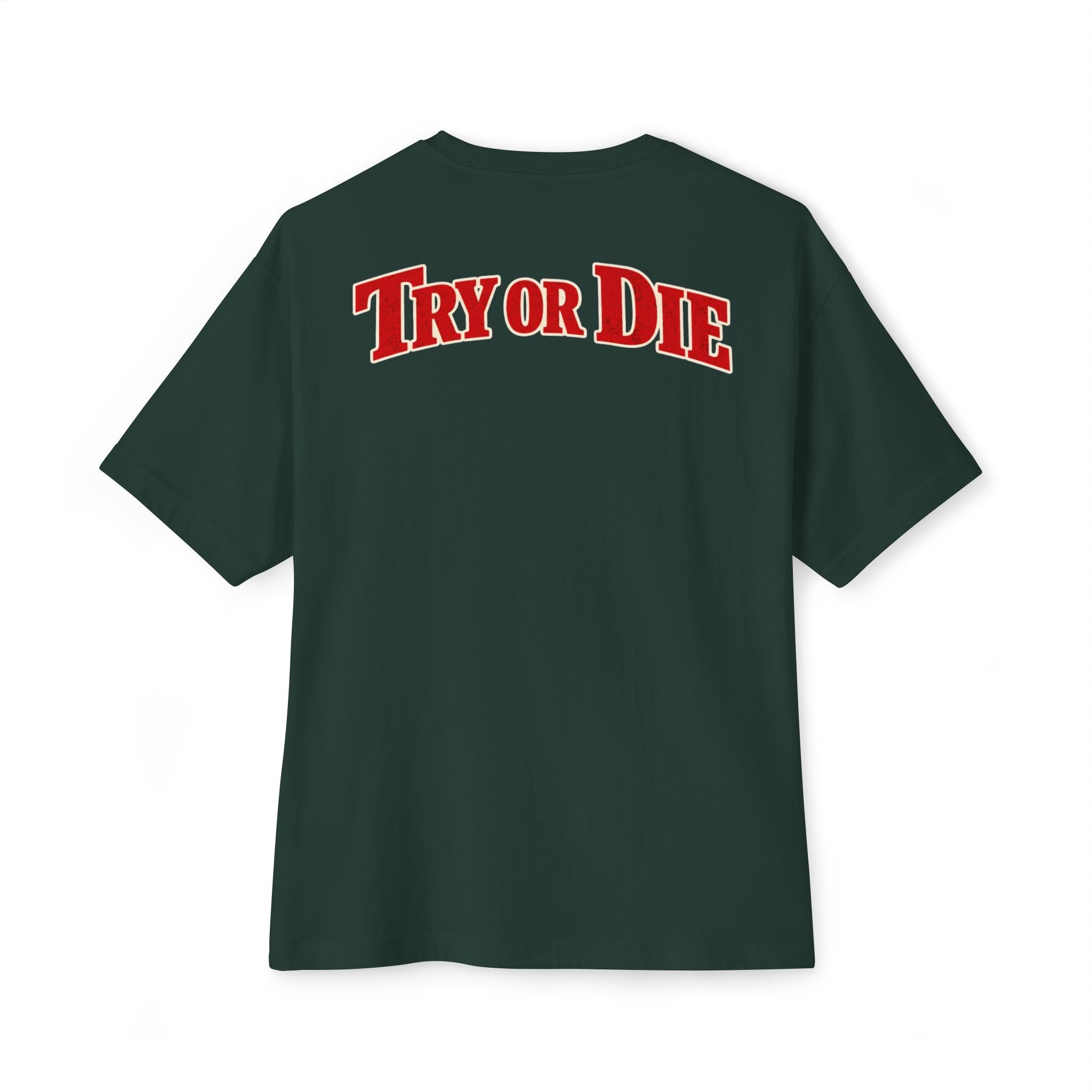 Vintage Try or Die Graphic T-Shirt "Hard Training, Easy Fight"