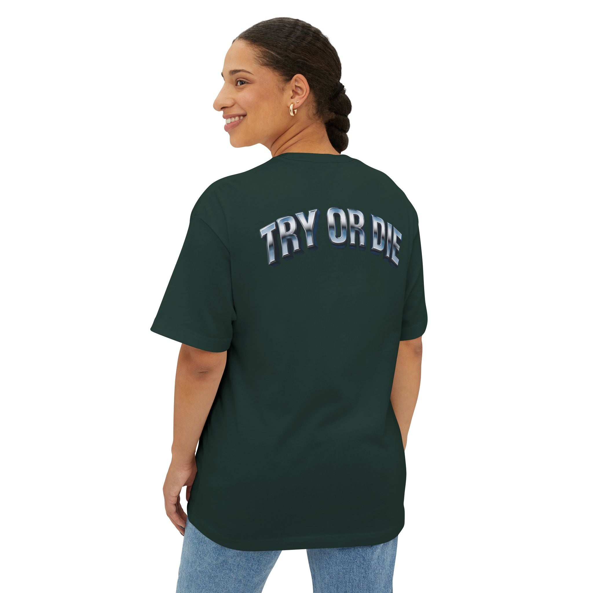 Oversized Boxy Chrome Graphic Tee