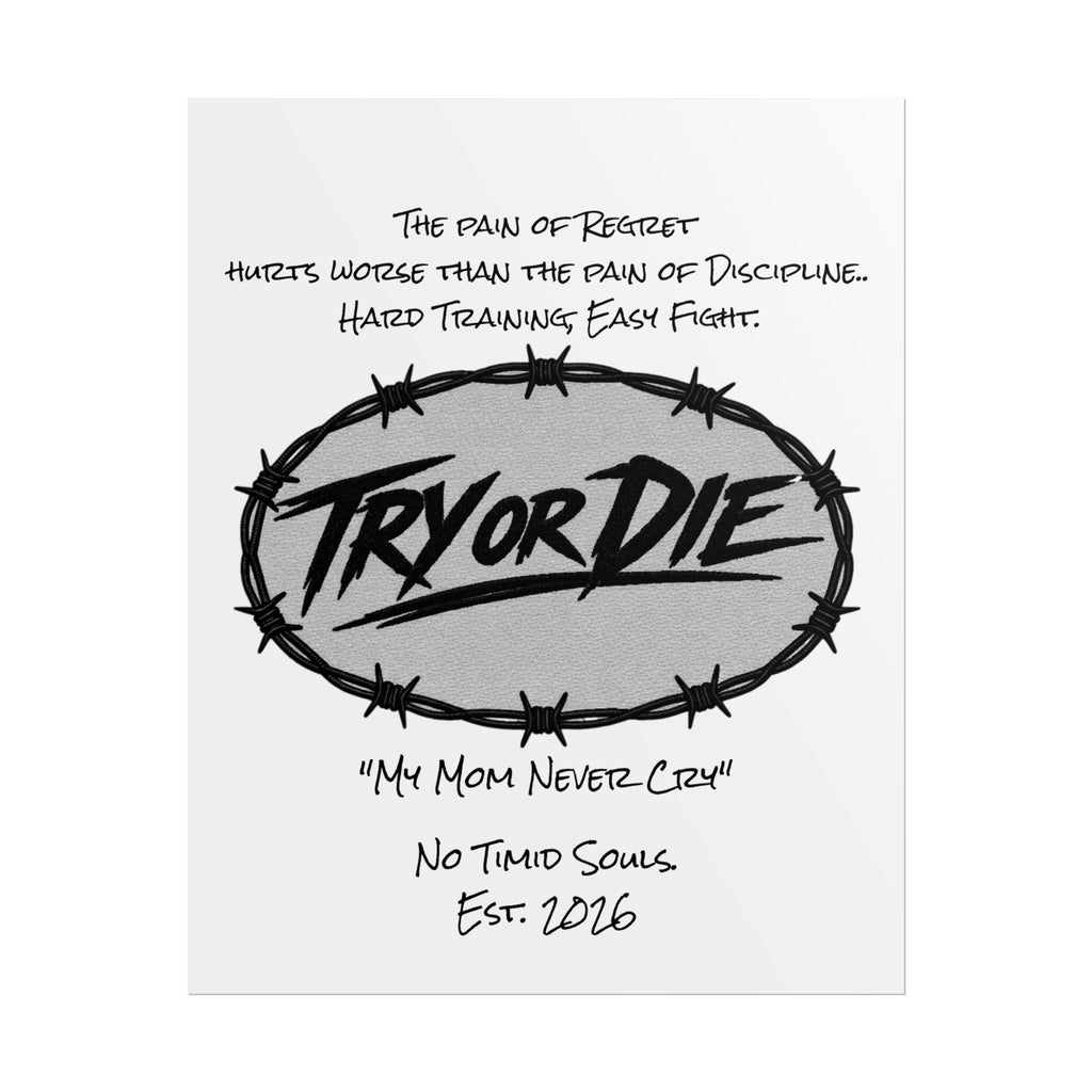 Try or Die Motivational Poster